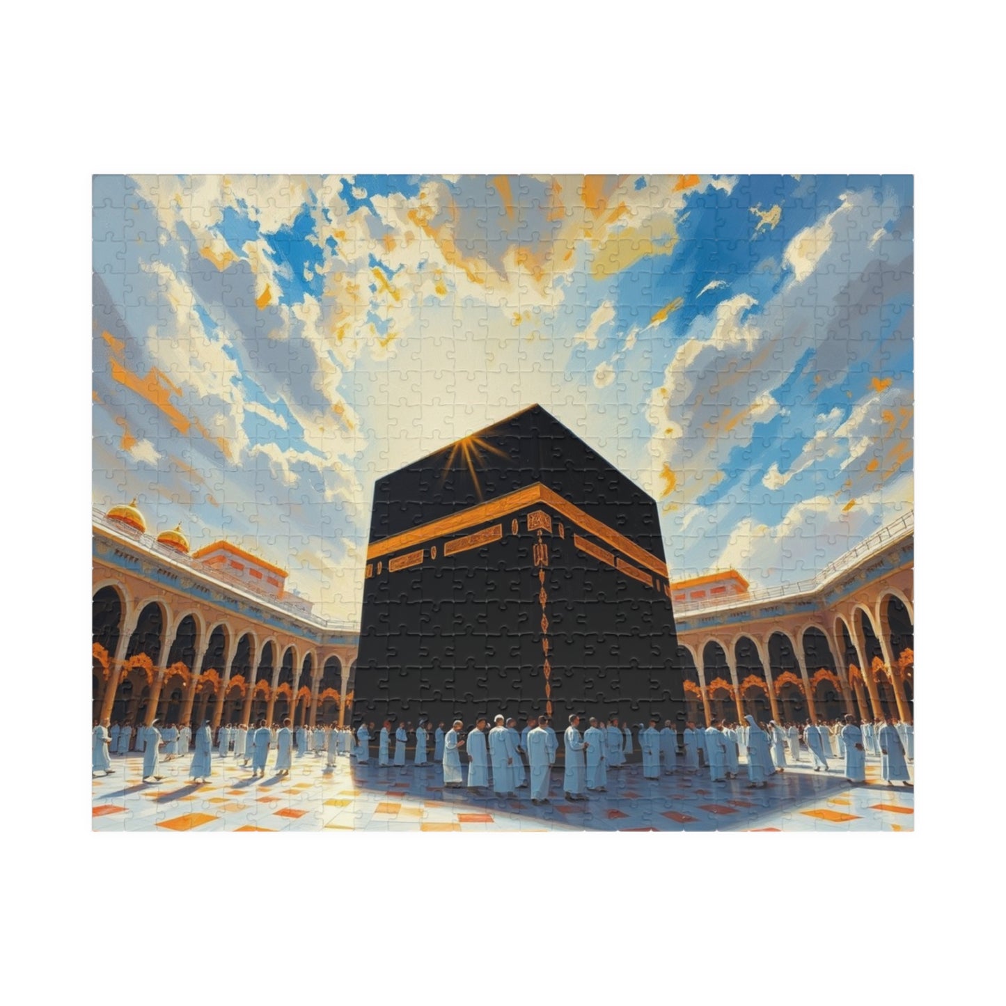 The Holy Kaaba in Mecca Puzzle, Famous Historical Religious Landmark, Islamic Faith-Based Jigsaw, Ramadan Eid Gift for Muslim Game Night 520 pcs (Horizontal) Puzzle The Puzzle Chest