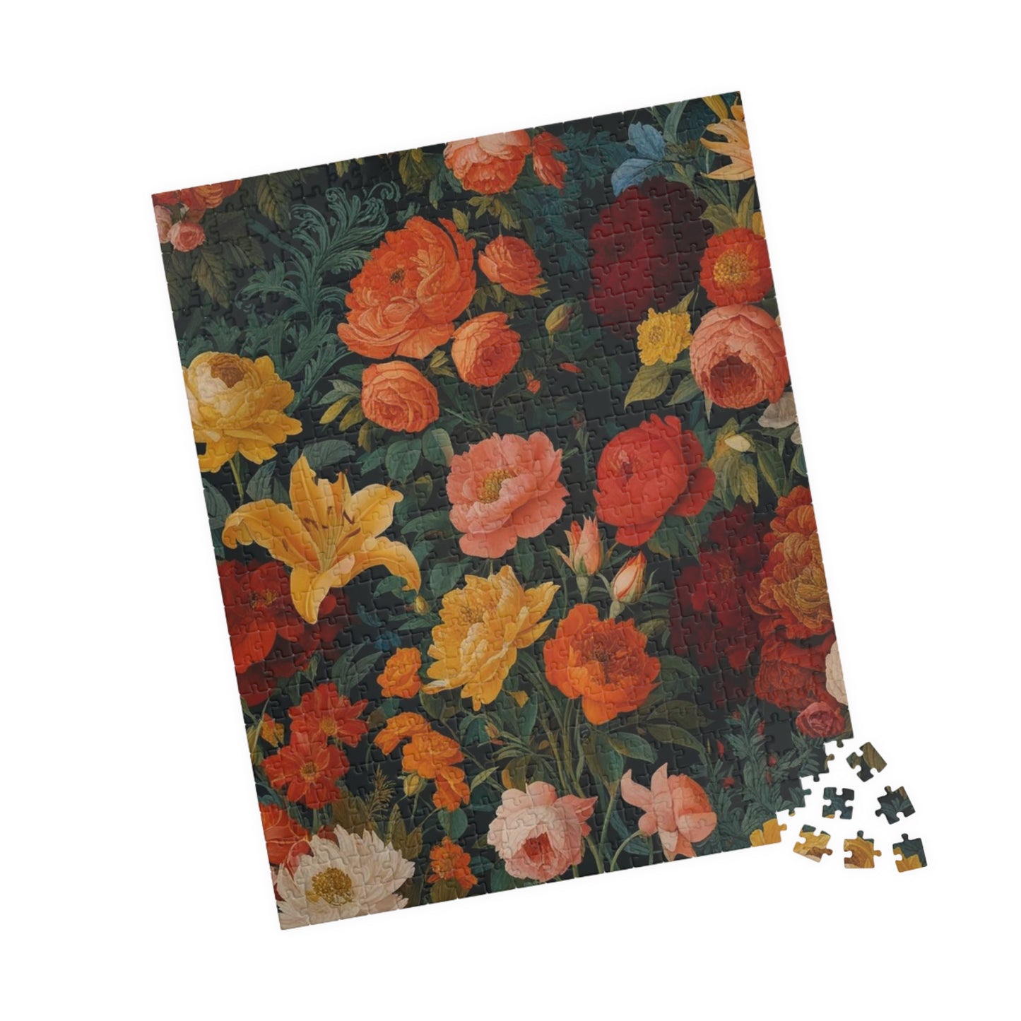 Floral Puzzle Art - A Vibrant 110-1014 Piece Flower Design, Friend Gift for Puzzle Lover, Art Lover, Floral Enthusiasts, Family Game Night Puzzle The Puzzle Chest