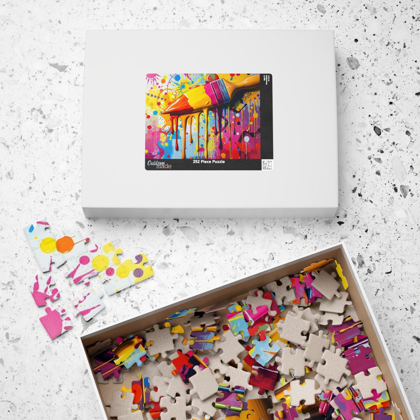 Vibrant Art Puzzle - Color Splash Pop Art Jigsaw, Fun Family Activity, Creative Gift for Art Lover, Home Entertainment, Relaxing Puzzle Time Puzzle The Puzzle Chest