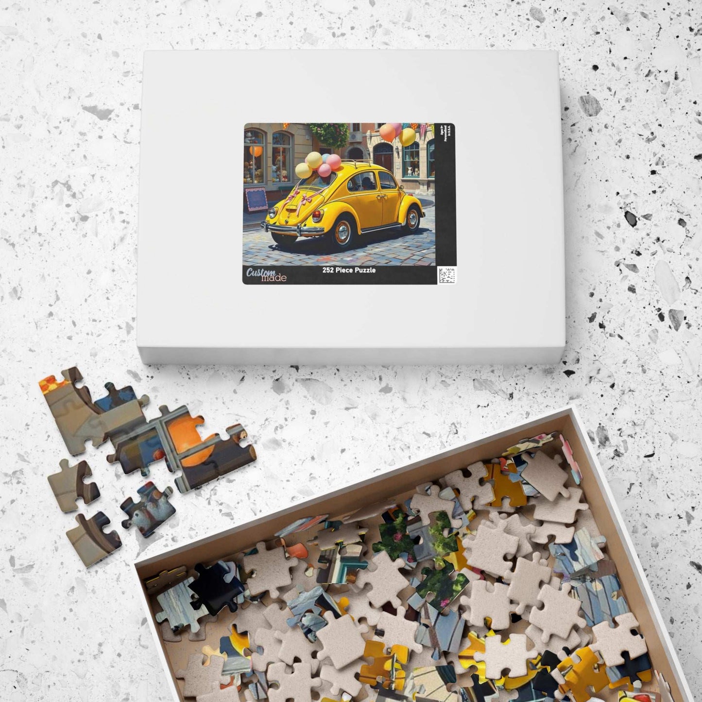 Lemonade Street Parade Vintage Car Puzzle, Retro Auto Jigsaw Game, Classic Vehicle Puzzle Puzzle The Puzzle Chest