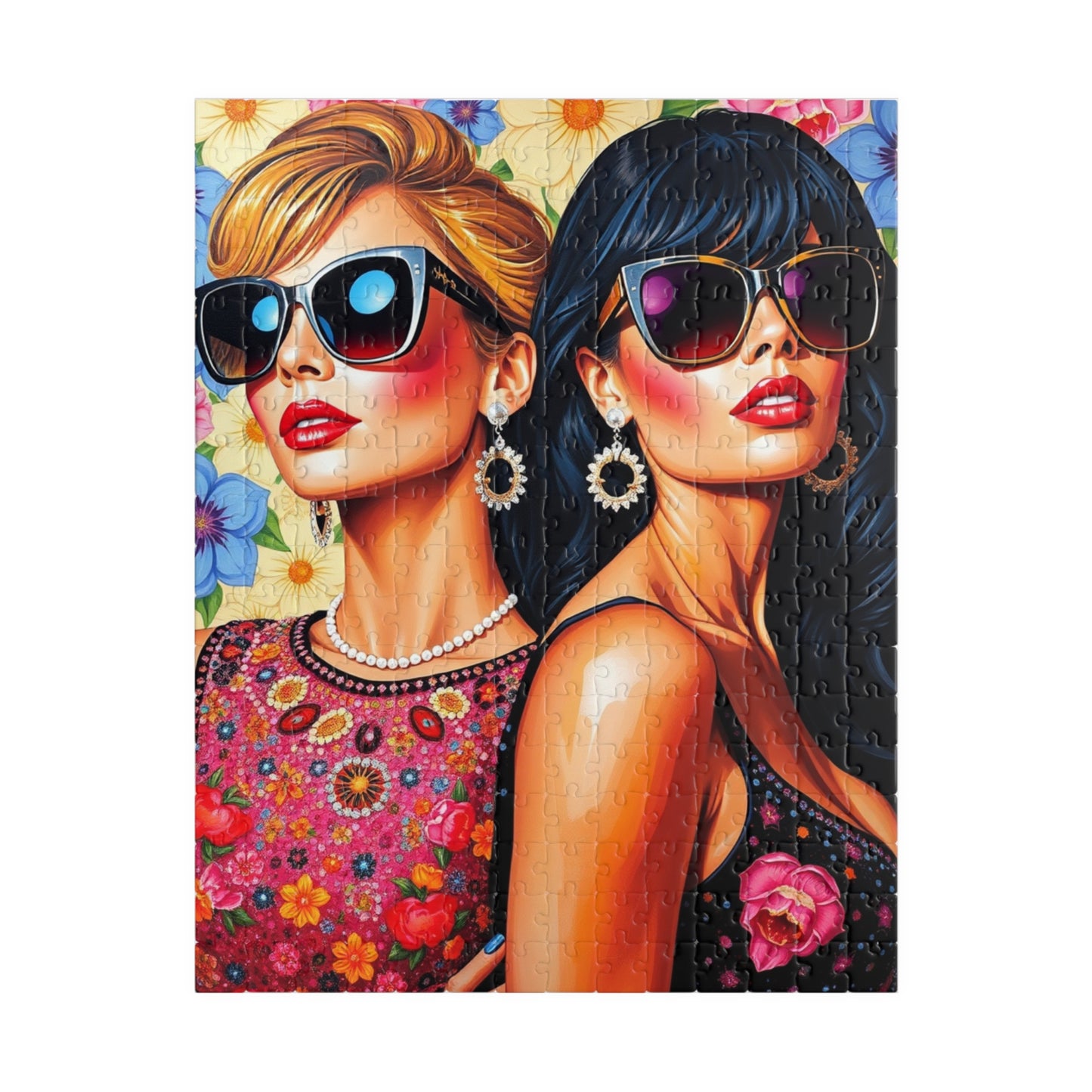 Chic Glamour Puzzle - Pop Art Jigsaw Game, Fashionista Vibes, Home Entertainment, Gift Idea, Family Fun, Brain Teaser, Woman Empowerment 252 pcs (Vertical) Puzzle The Puzzle Chest