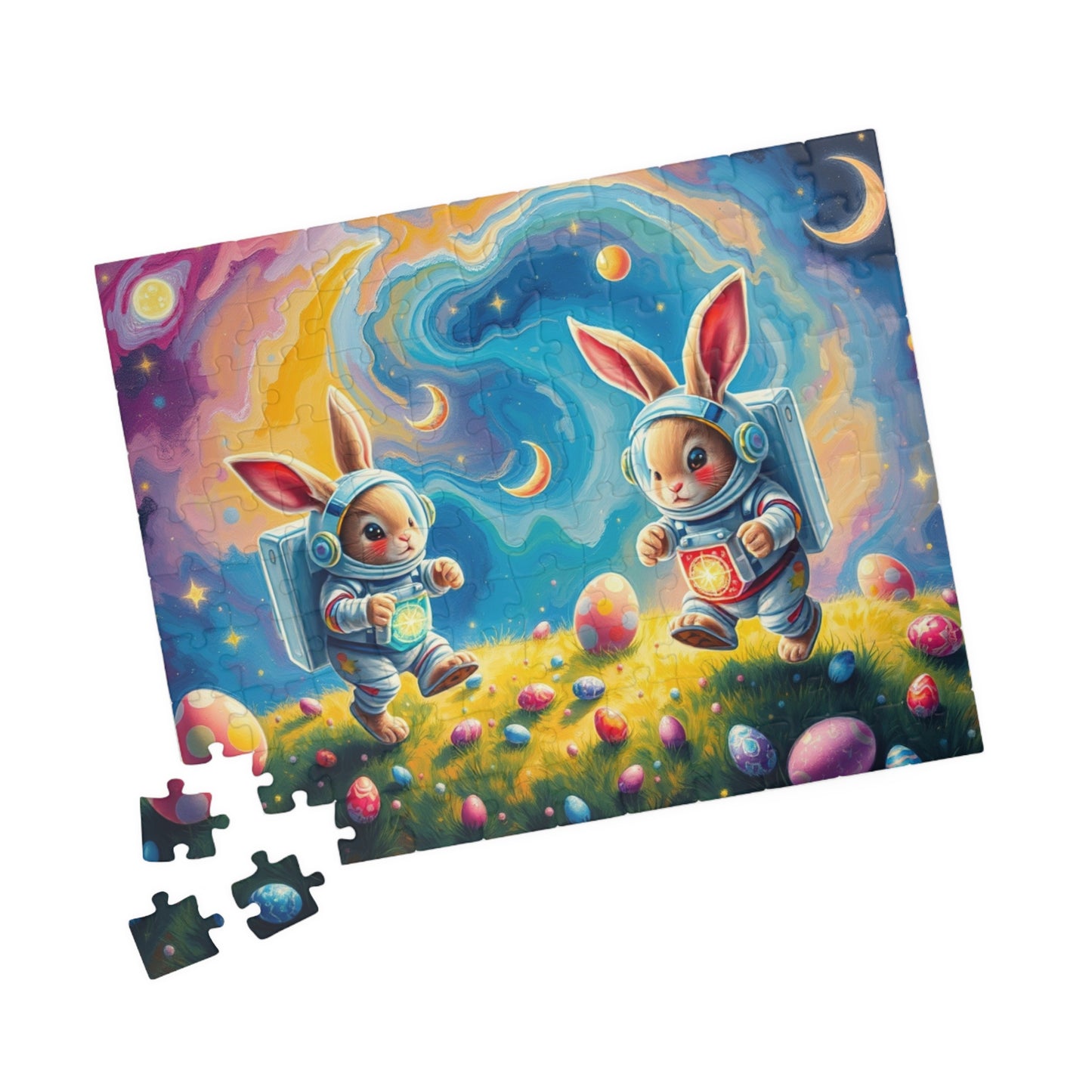 Space Bunny Jigsaw Puzzle - Whimsical Fun Family Activity or Solo Fun, Perfect Gift for Easter Puzzle The Puzzle Chest