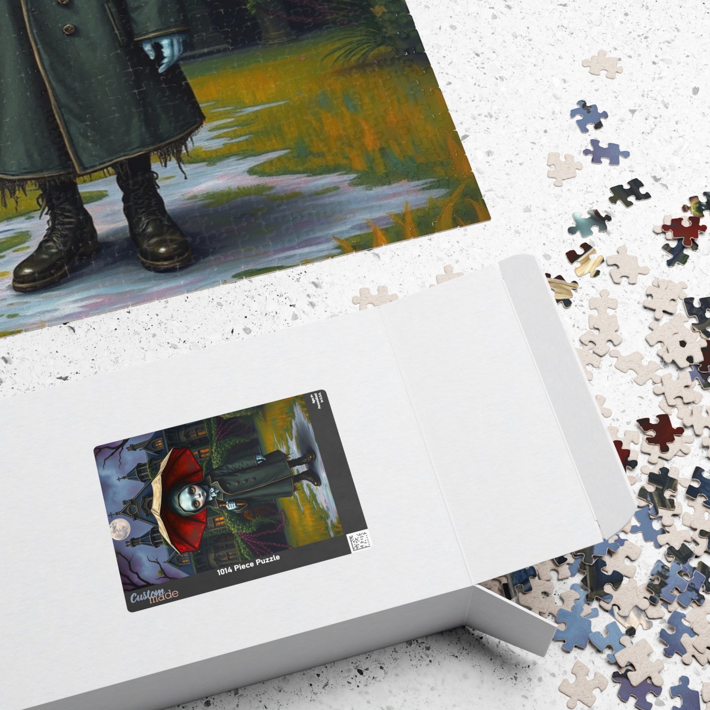 Spooky Gothic Puzzle, Victorian Orphan Illustration Jigsaw Game, Mysterious Halloween Gift, Fun Family Activity, 110 252 520 1014-piece Puzzle The Puzzle Chest