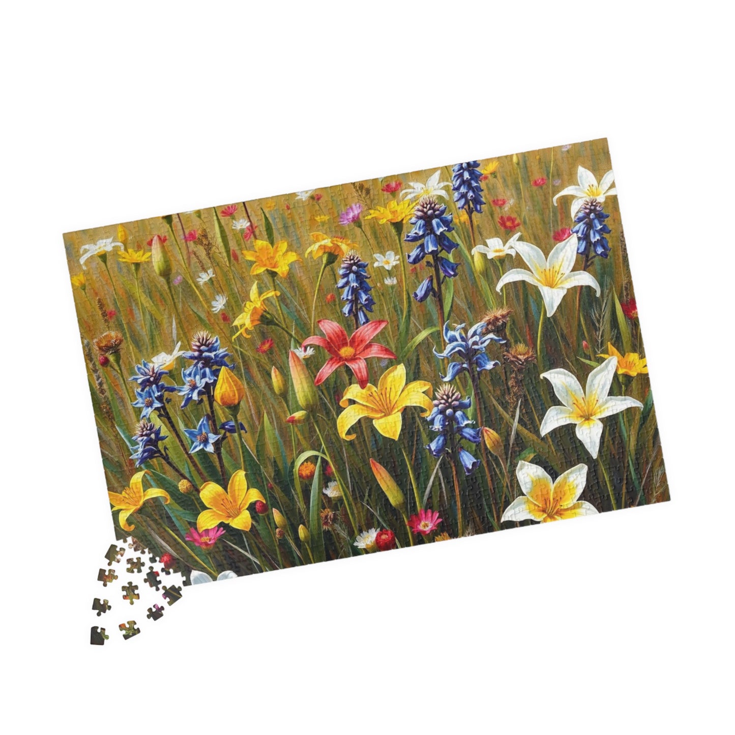 Floral Puzzle - Nature's Beauty, Jigsaw Puzzle for Family Fun, Gift for Garden and Puzzle Lovers, Mindfulness Activity, Indoor Entertainment Puzzle The Puzzle Chest