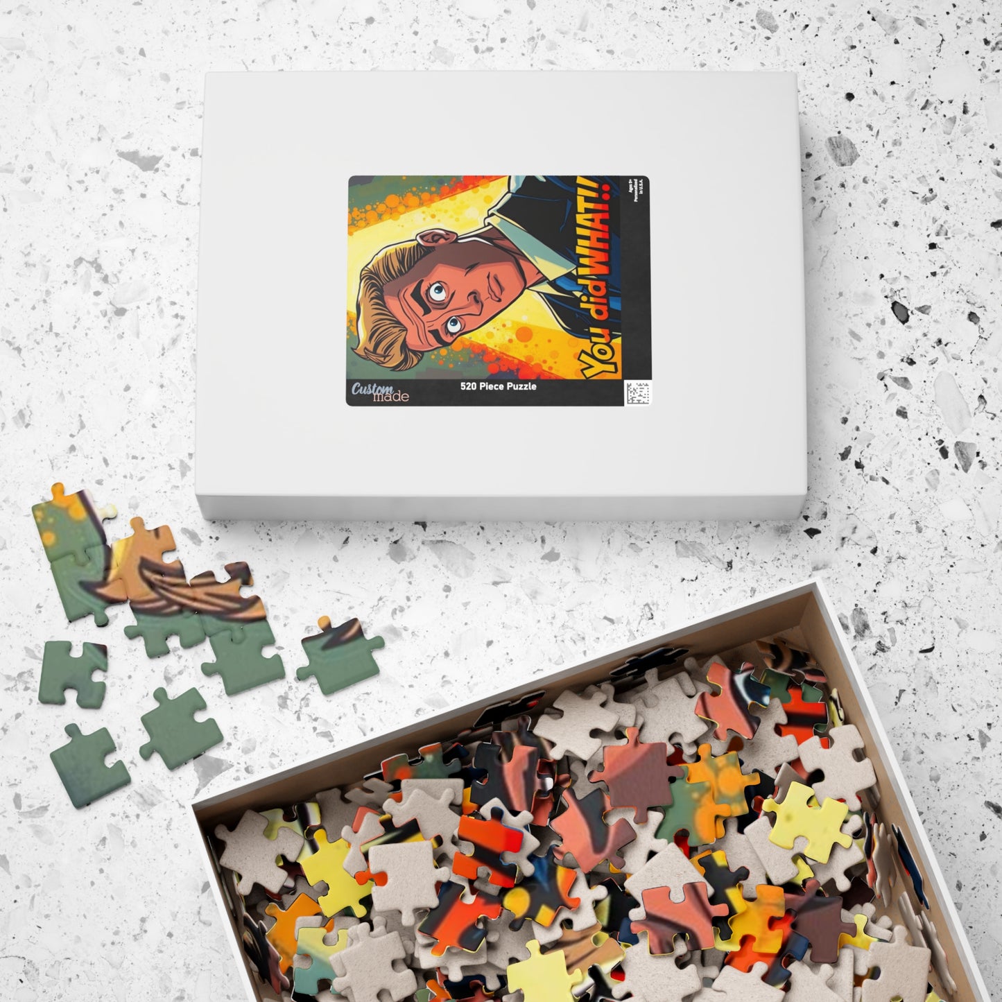 Comic Style Pop Art Jigsaw Puzzle - You Did What!!, Fun Family Game, Gift for Puzzle Lovers, Mindful Home Entertainment, Party Activity Puzzle The Puzzle Chest