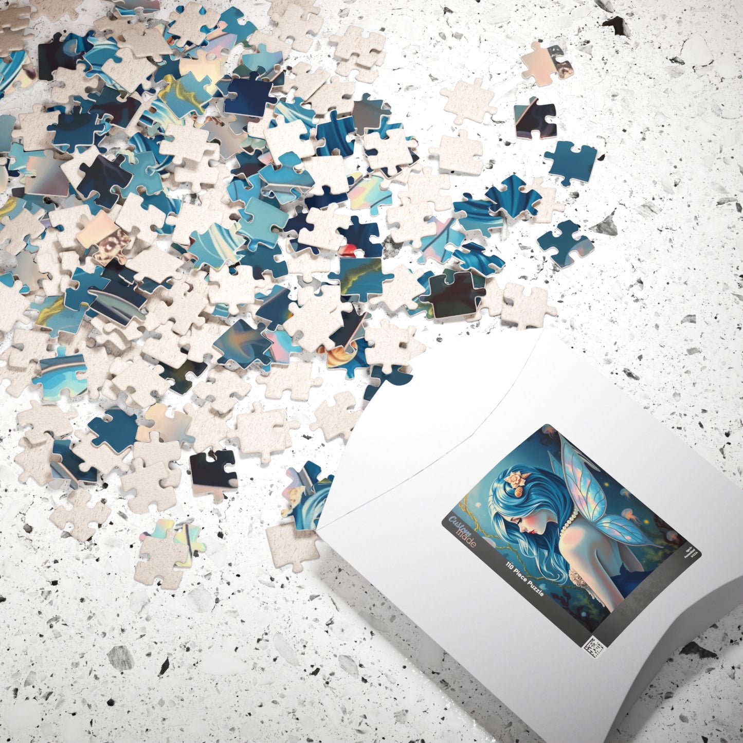 Ocean Whisperer Fairy Puzzle, 110 252 520 1014-piece Mythical Creature Jigsaw Game, Gift for Fairy Tale Lovers, Family Fun, Cozy Night In Puzzle The Puzzle Chest