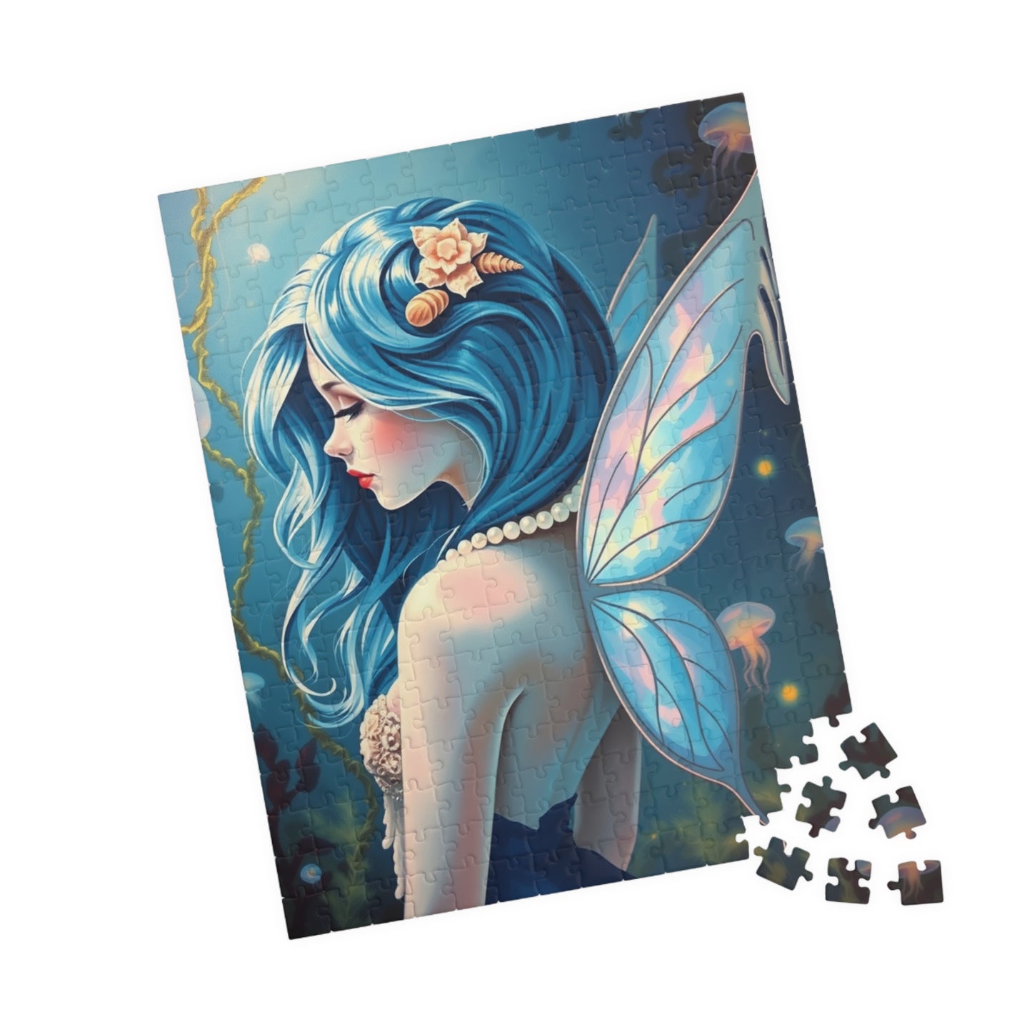 Ocean Whisperer Fairy Puzzle, 110 252 520 1014-piece Mythical Creature Jigsaw Game, Gift for Fairy Tale Lovers, Family Fun, Cozy Night In Puzzle The Puzzle Chest