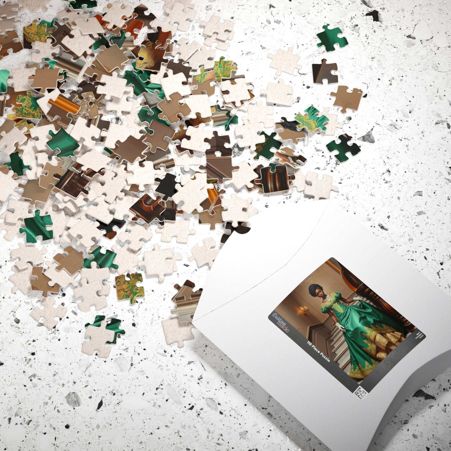 Victorian Ballroom Dance Jigsaw Puzzle - Black Woman, African American Puzzle The Puzzle Chest