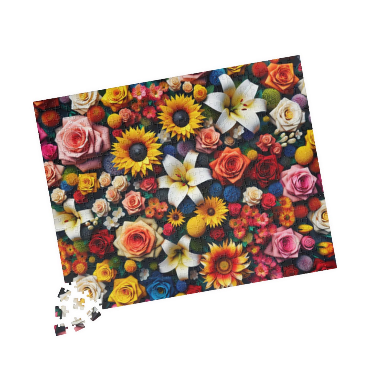 Wildflower Collage Puzzle, 110-1014 Piece Floral Art Illustration Jigsaw, Tabletop Game for Quiet Family Time Activity, Nature Lover Gift Puzzle The Puzzle Chest