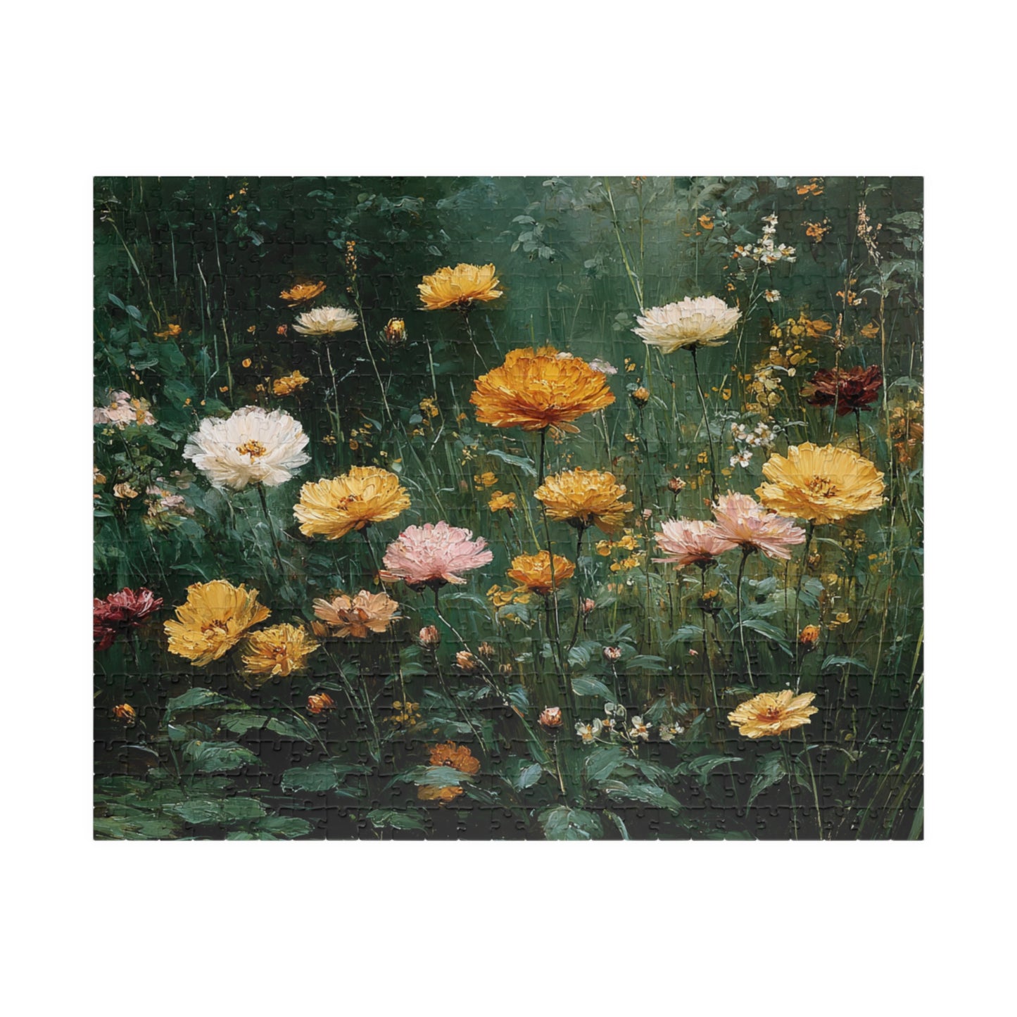 Floral Jigsaw Puzzle Game Perfect for Nature Lovers, Family Fun, Gifts, Home Decor, Brain Teaser