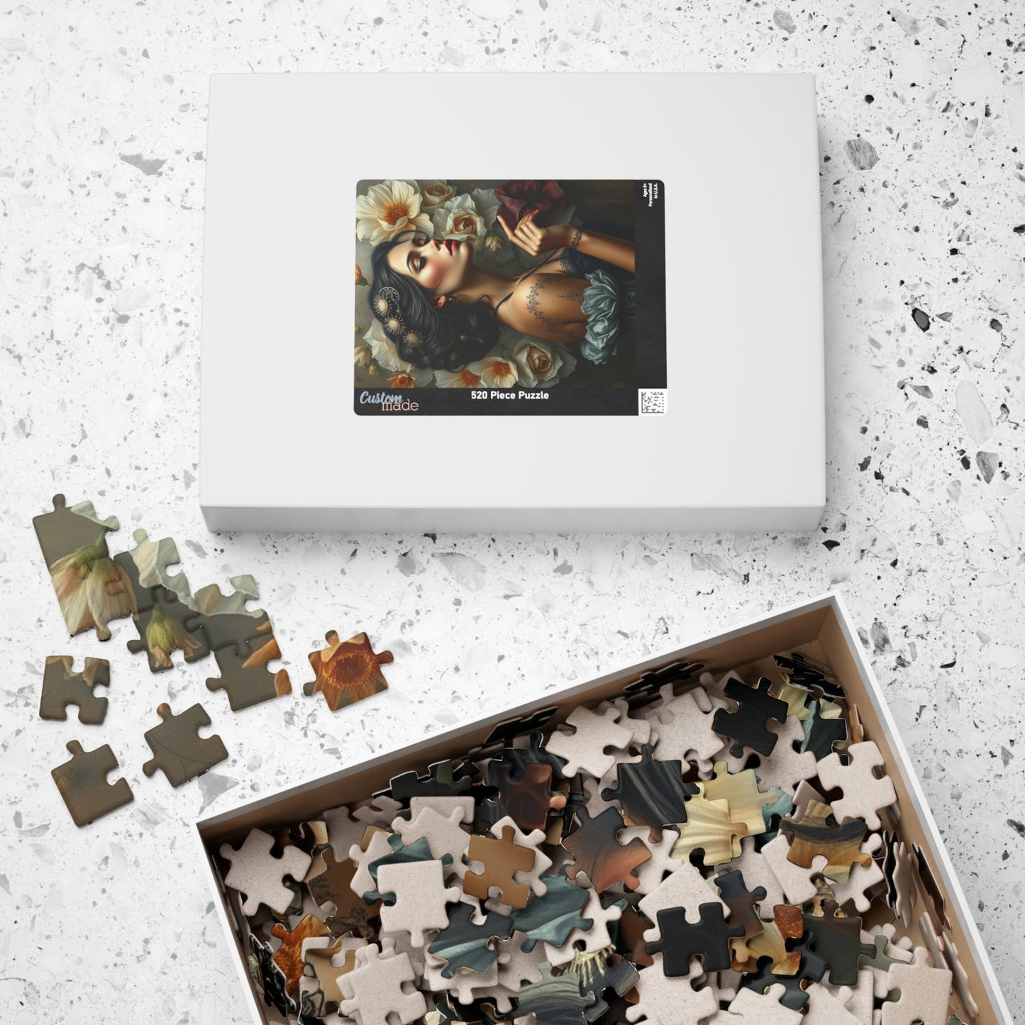 Artistic Female Steampunk Portrait Puzzle, Unique Jigsaw for Relaxation, Gift for Art Lovers and Puzzle Enthusiasts, Home Decor, Family Fun Puzzle The Puzzle Chest