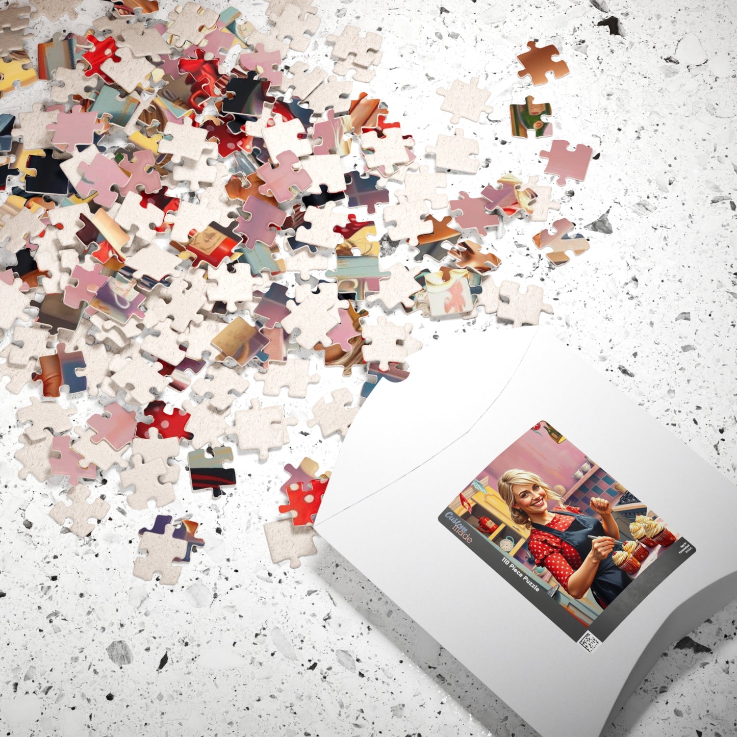 Baking Fun Jigsaw Puzzle featuring Cupcake Baker - Fun Family Game Night, Gift for Bakers, Puzzle Enthuisasts, Home Decor Kitchen Puzzle Puzzle The Puzzle Chest