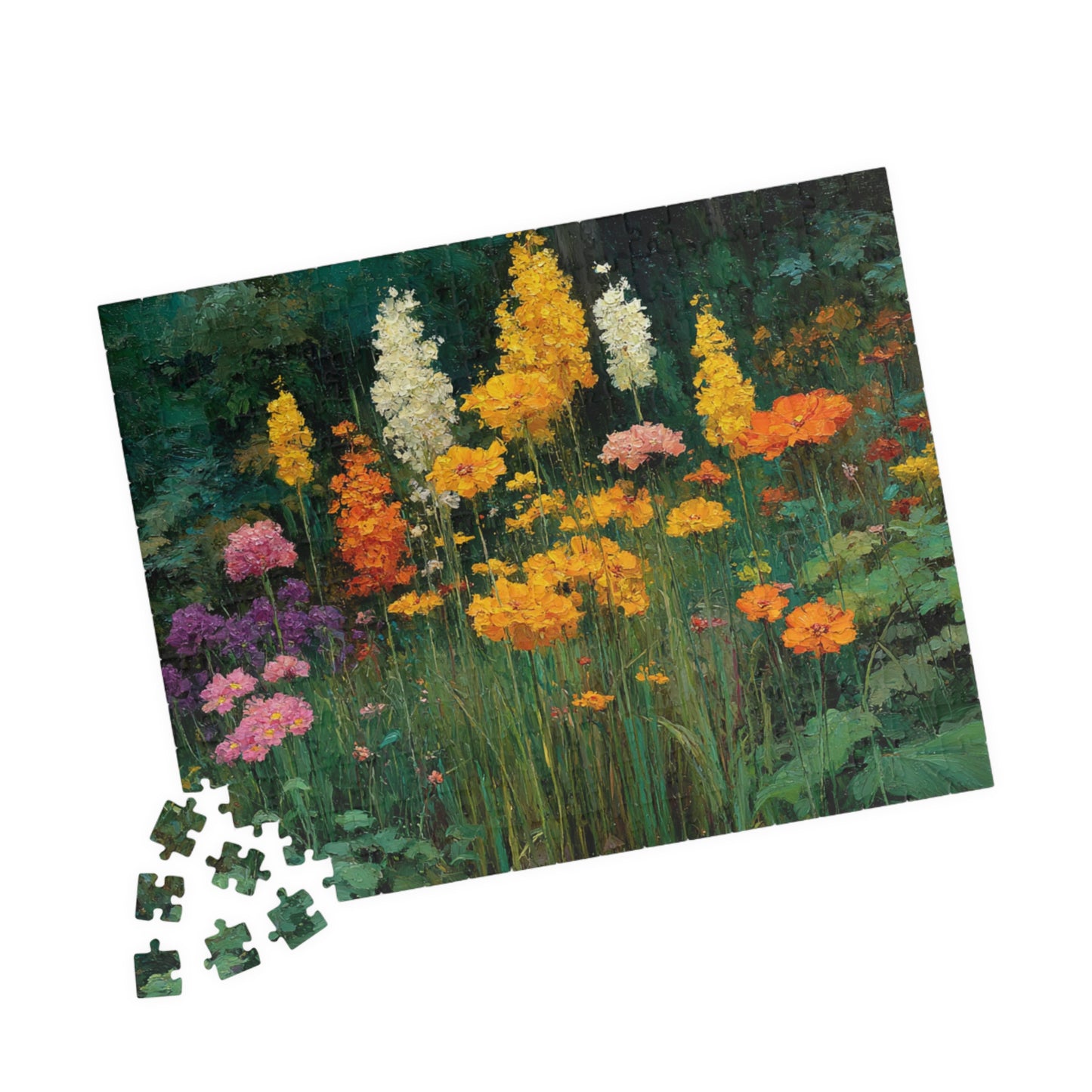 Rustic Wildflower Jigsaw Puzzle - Peaceful Meadow Floral Garden, Nature Inspired Game for Family Night, Nature Lovers, Gifts, Brain Teaser