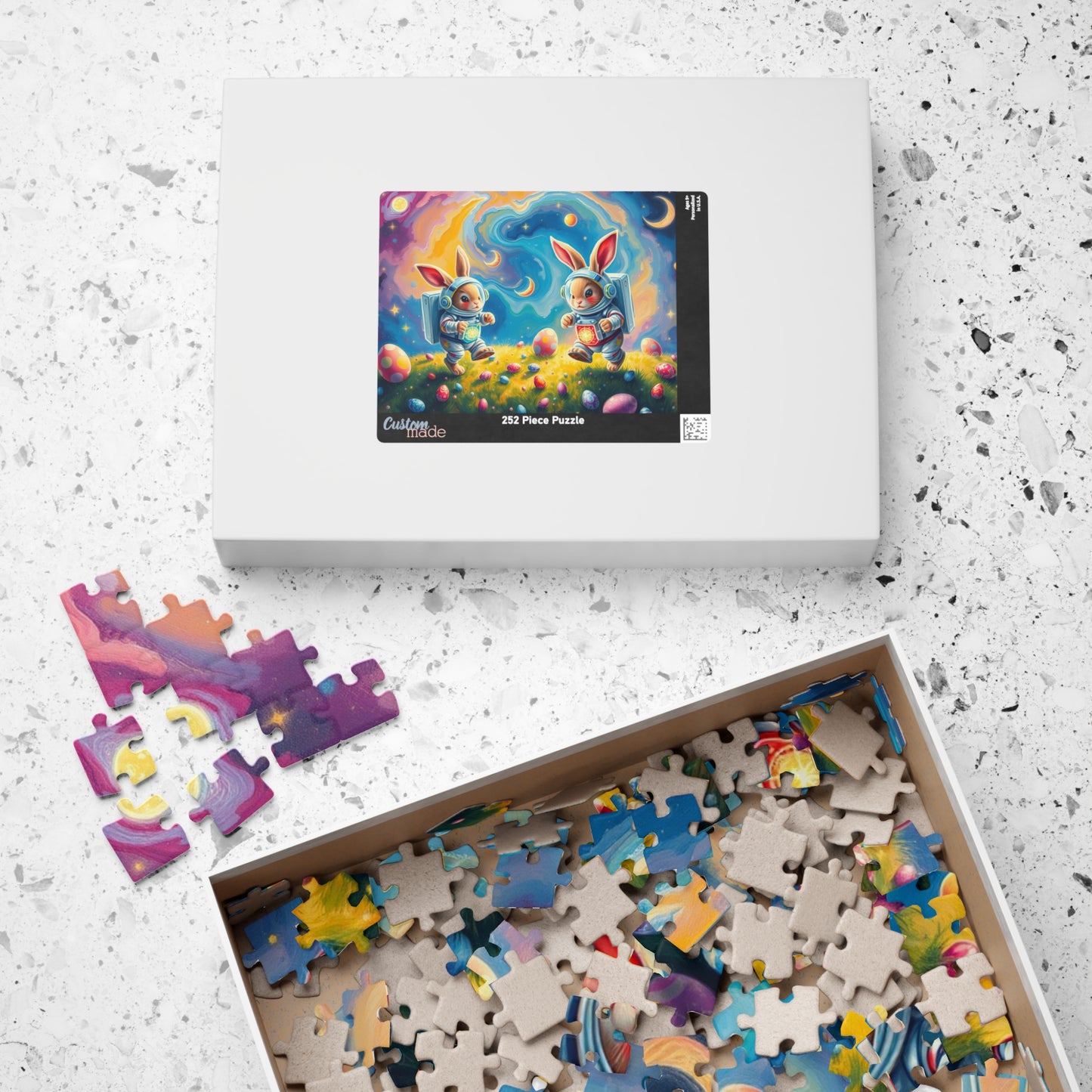 Space Bunny Jigsaw Puzzle - Whimsical Fun Family Activity or Solo Fun, Perfect Gift for Easter Puzzle The Puzzle Chest