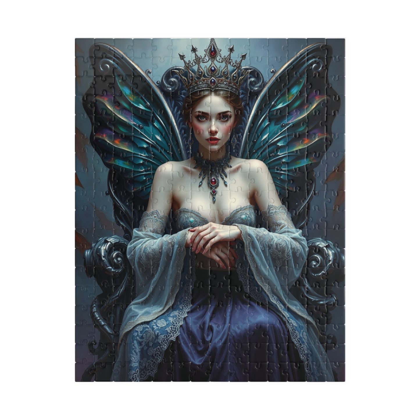 Gothic Fairy Queen Jigsaw Puzzle, Mystical Dark Fantasy Tabletop Game 110-1014 Pieces for Adult Puzzle Lovers, Halloween Holiday Gift Idea 252 pcs (Vertical) Puzzle The Puzzle Chest