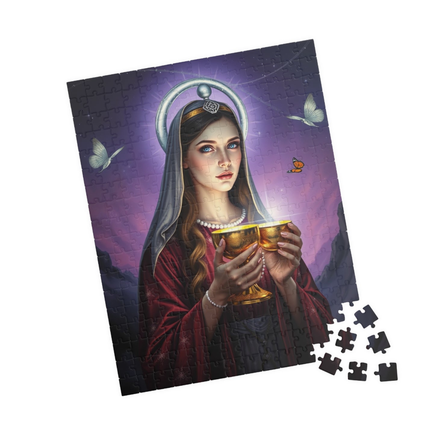 Radiant Priestess Puzzle, Enchanting Mythical Maiden 110-1014 Piece Jigsaw Game, Best Gift for Art Lovers, Family Fun, Home Decor, Unique Puzzle The Puzzle Chest