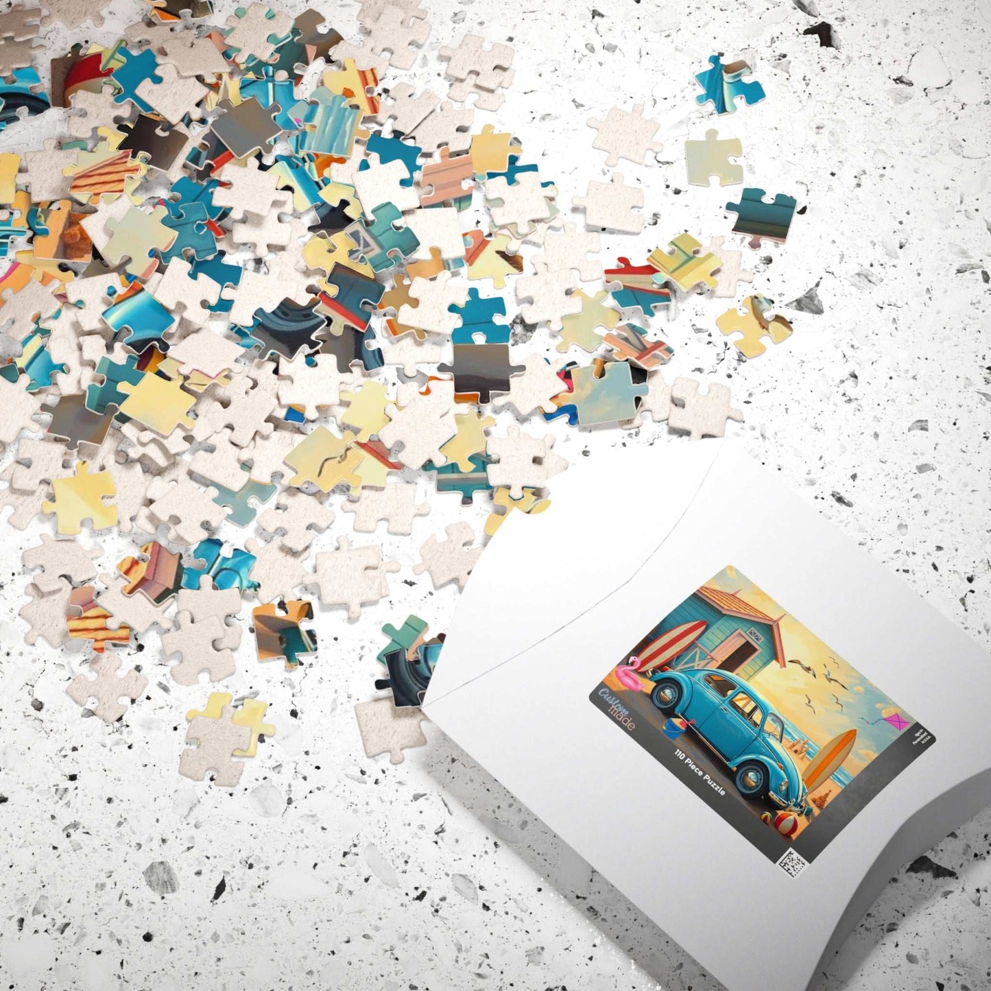 Coastal Breeze Vintage Car Puzzle - Ideal Holiday Birthday Gift for Beach Lovers Puzzle The Puzzle Chest