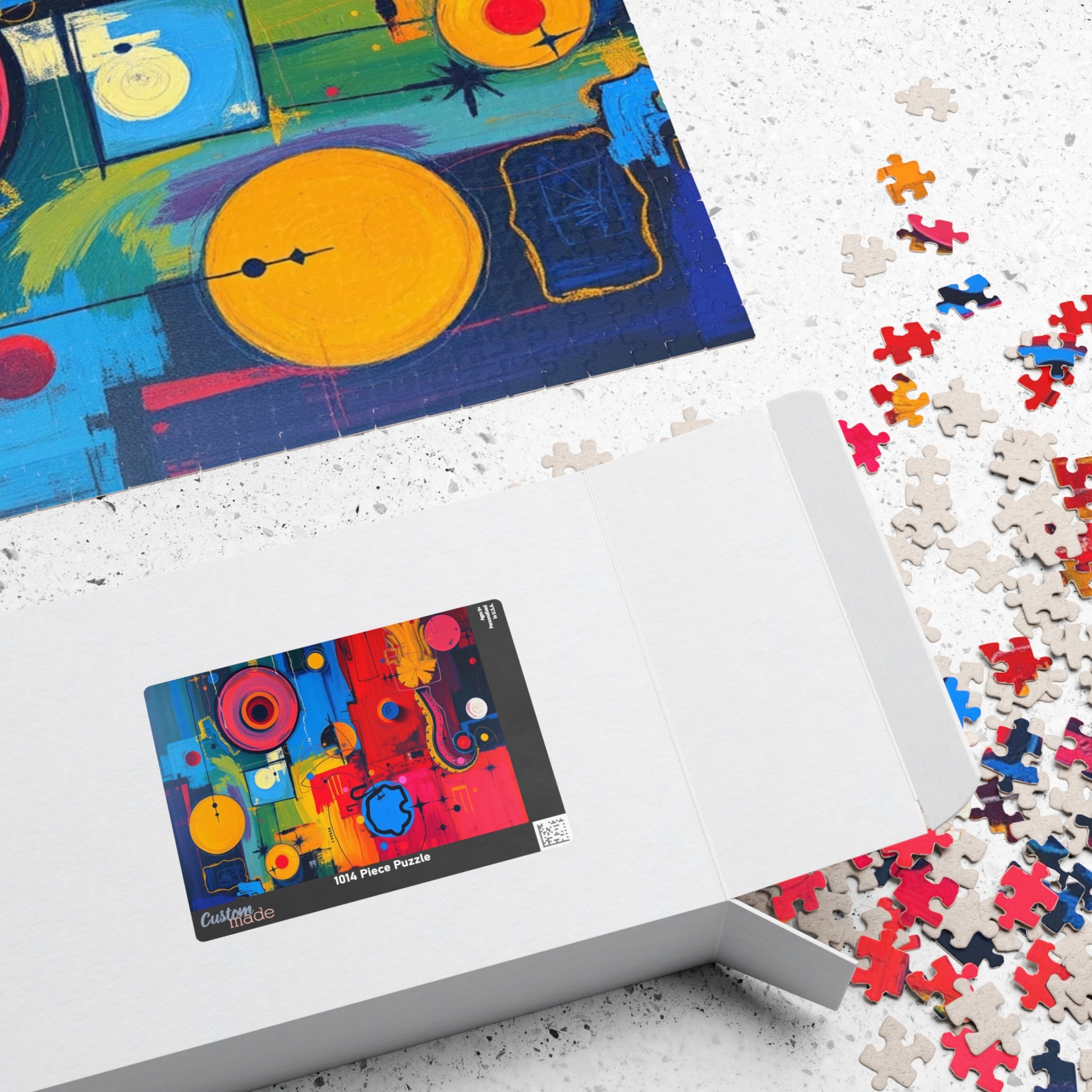 Vibrant Abstract Art Puzzle - Colorful Artwork Jigsaw Puzzle for Adults Puzzle The Puzzle Chest