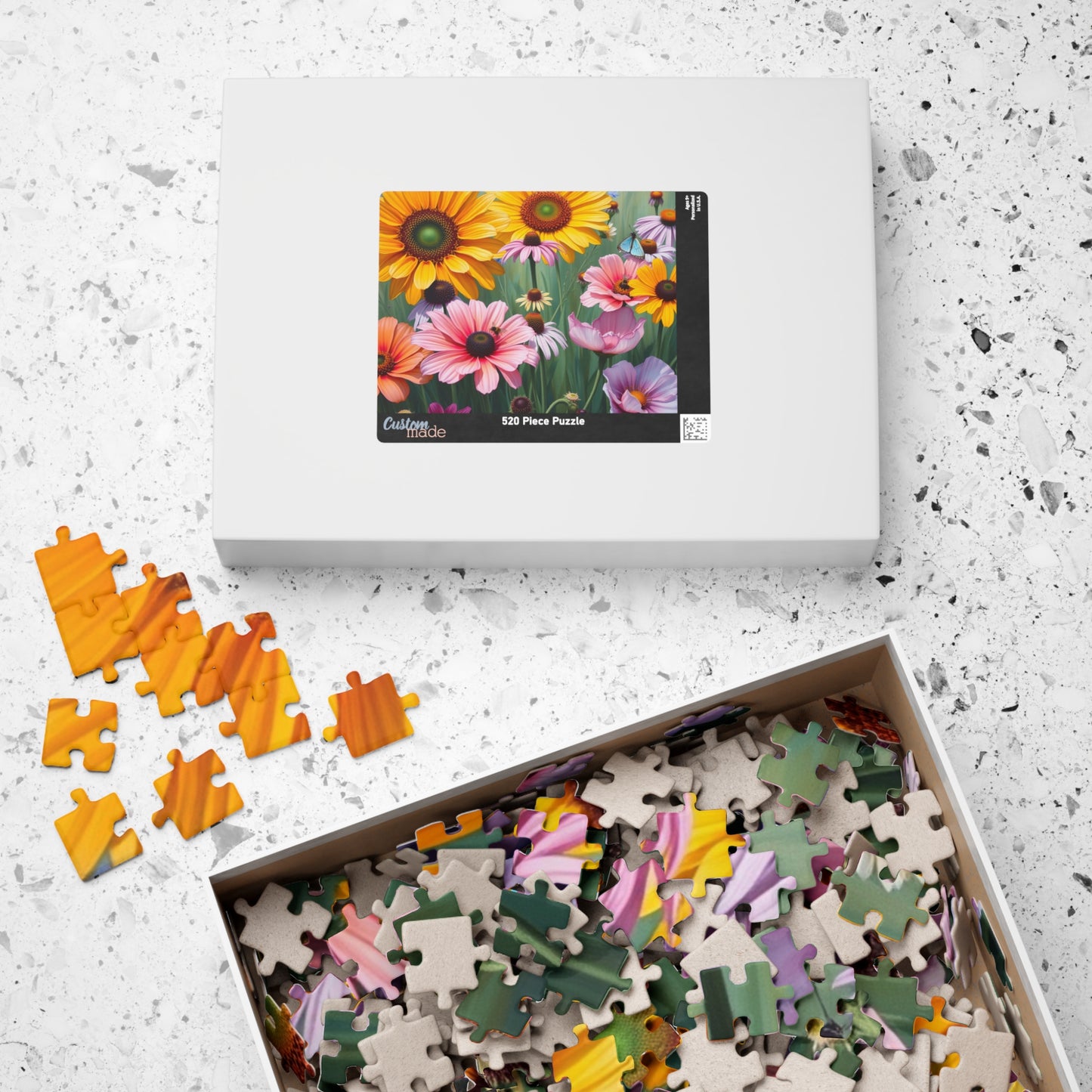 Floral Delight Jigsaw Puzzle - 110-1014 Piece | Perfect Gift for Nature Lover, Home Entertainment, Mindfulness Activity, Indoor Game Puzzle The Puzzle Chest