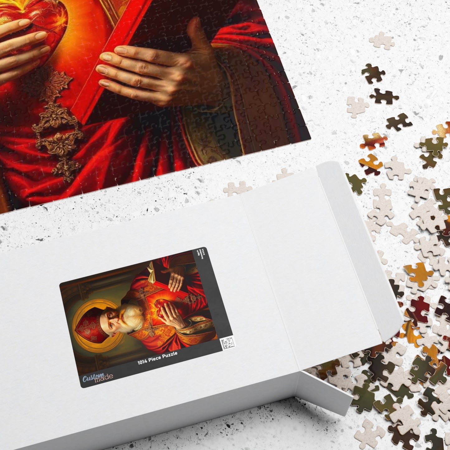 Saint Augustine Jigsaw Puzzle for Adult, Religious Gift for Catholics, Spiritual Home Entertainment, Mindful Faith-Based Fun Family Activity Puzzle The Puzzle Chest