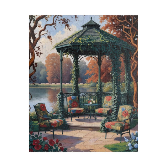 Relaxing Garden Scene Puzzle - Landscape Jigsaw Game, Perfect for Family Game Night, Cozy Evenings, Puzzle Lover Gift, Fun Solo Activity 520 pcs (Vertical) Puzzle The Puzzle Chest