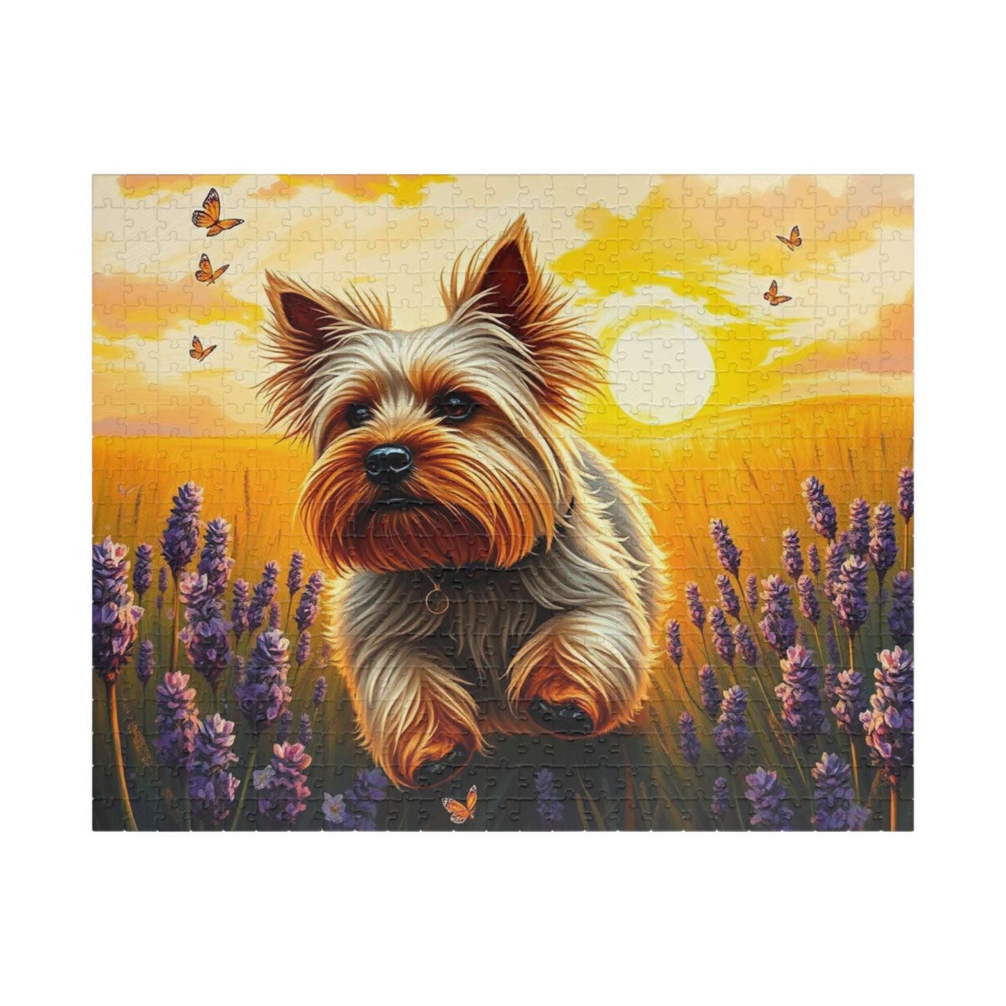 Dog Lover's Jigsaw Puzzle - Game with Yorkshire Terrier, Family Activity Perfect Birthday Holiday Gift for Animal Lover and Pet Enthusiast 520 pcs (Horizontal) Puzzle The Puzzle Chest
