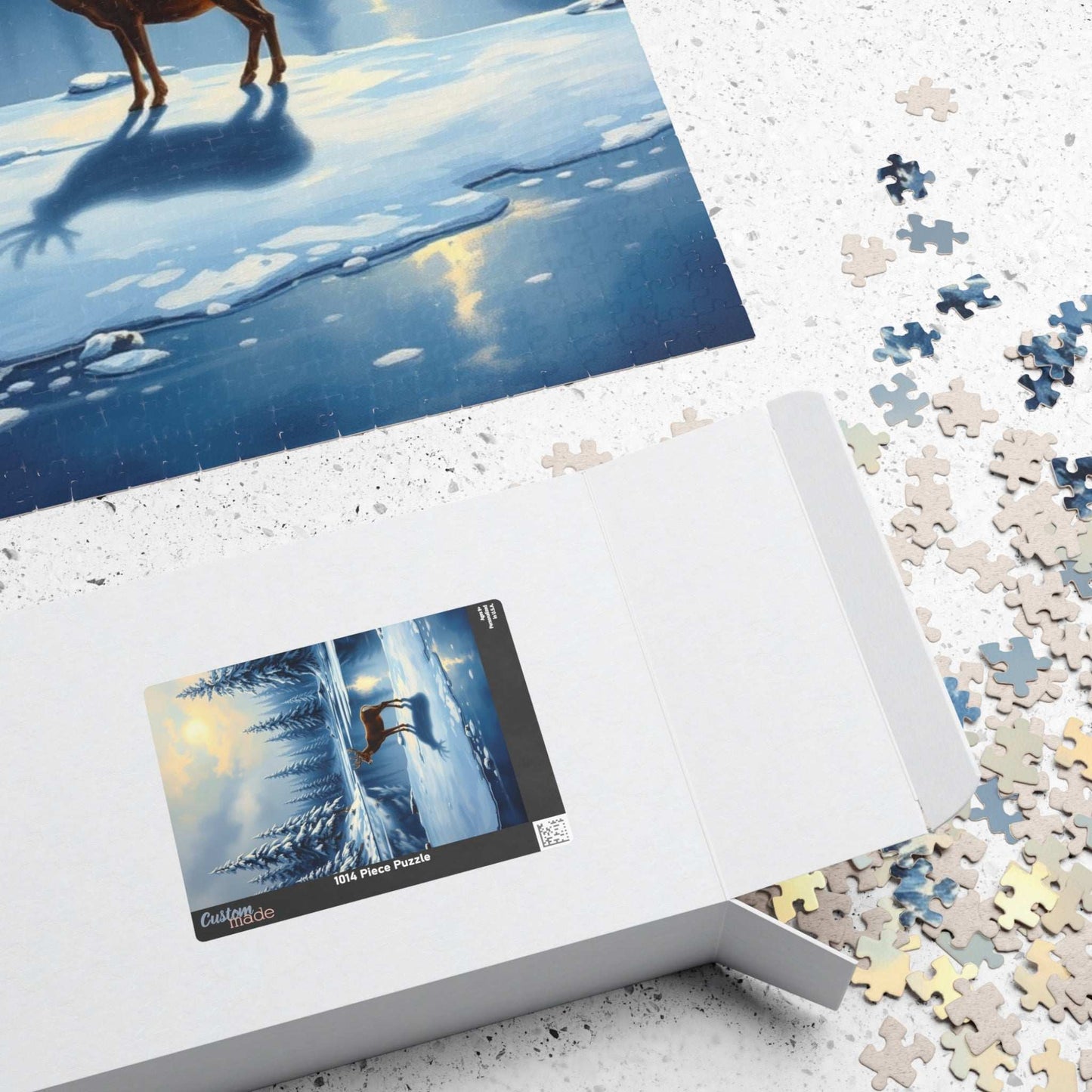 Serene Winter Landscape Puzzle | 110, 252, 520, 1014-piece Jigsaw | Cozy Home Activity, Gift for Nature Lovers, Christmas Decor, Family Time Puzzle The Puzzle Chest