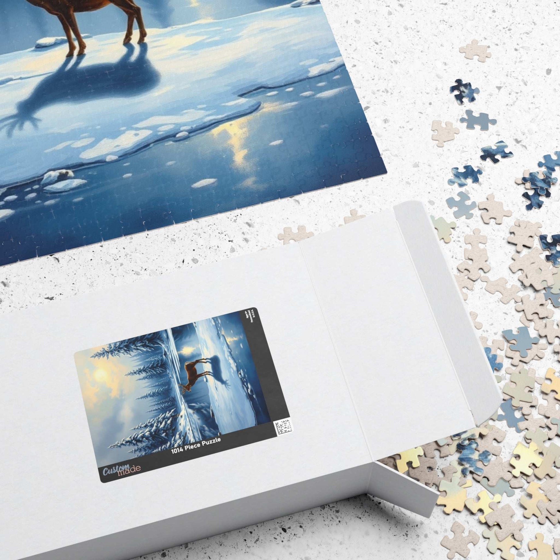 Serene Winter Landscape Puzzle | 110, 252, 520, 1014-piece Jigsaw | Cozy Home Activity, Gift for Nature Lovers, Christmas Decor, Family Time Puzzle The Puzzle Chest