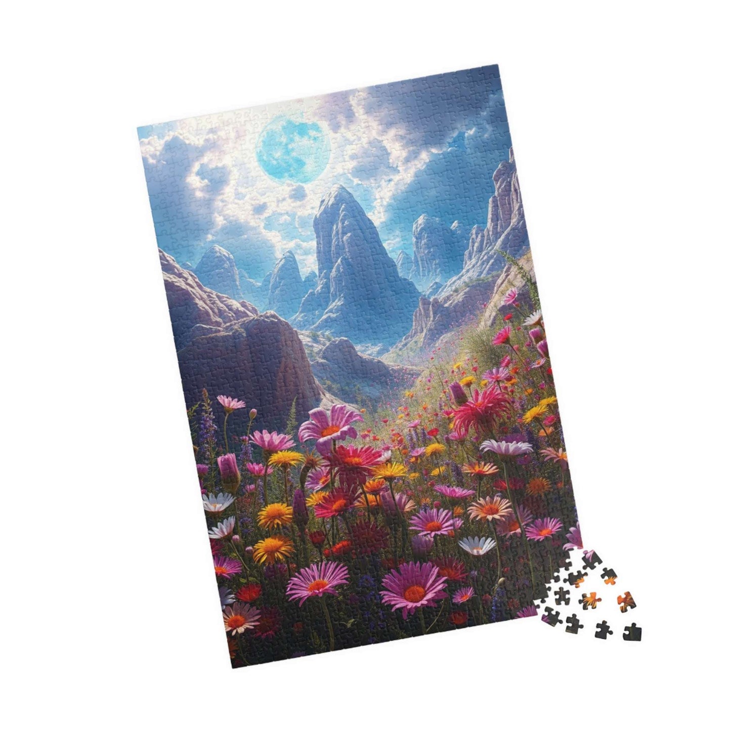Nature's Serenity Landscape Puzzle, 110, 252, 520, 1014-piece, Floral Jigsaw Art Game for Mindfulness, Gift for Nature Lovers, Relaxation Puzzle The Puzzle Chest