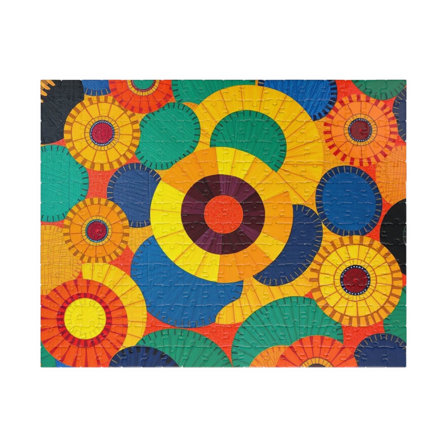 Colorful Abstract Jigsaw Puzzle Game for Adults, Perfect Family Activity, Home Entertainment, Gift for Puzzle Lover, Art Enthusiast 252 pcs (Horizontal) Puzzle The Puzzle Chest