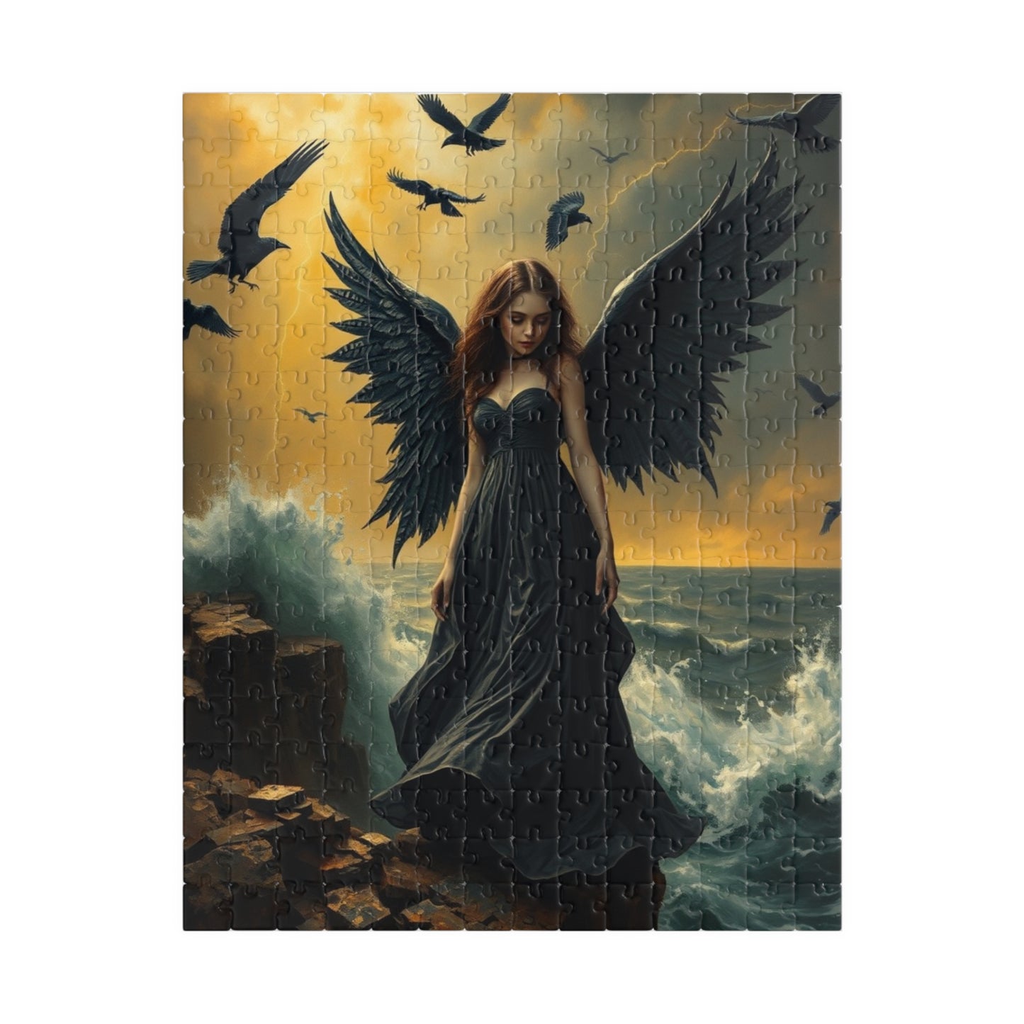 Mystical Angel Puzzle: Enchanting 110, 252, 520, or 1014-Piece Jigsaw Game for Fantasy Lovers, Home Decor, Gifts, Relaxation, Collectibles 252 pcs (Vertical) Puzzle The Puzzle Chest