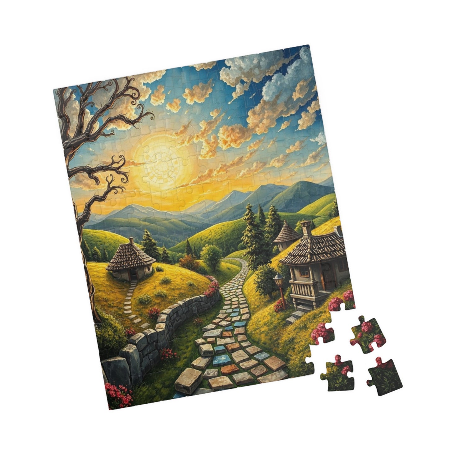 Scenic Mosaic Landscape Puzzle, 110-1014 Piece Jigsaw, Game Night Fun, Collectible Art, Family Activity Solo Fun, Gift for Puzzle Lovers Puzzle The Puzzle Chest