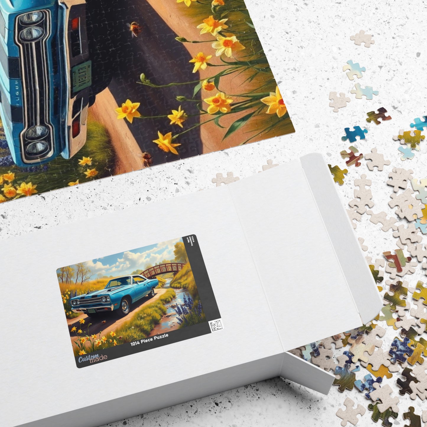 Vintage Car Jigsaw Puzzle - Nostalgic Artwork 1969 Road Runner Puzzle The Puzzle Chest