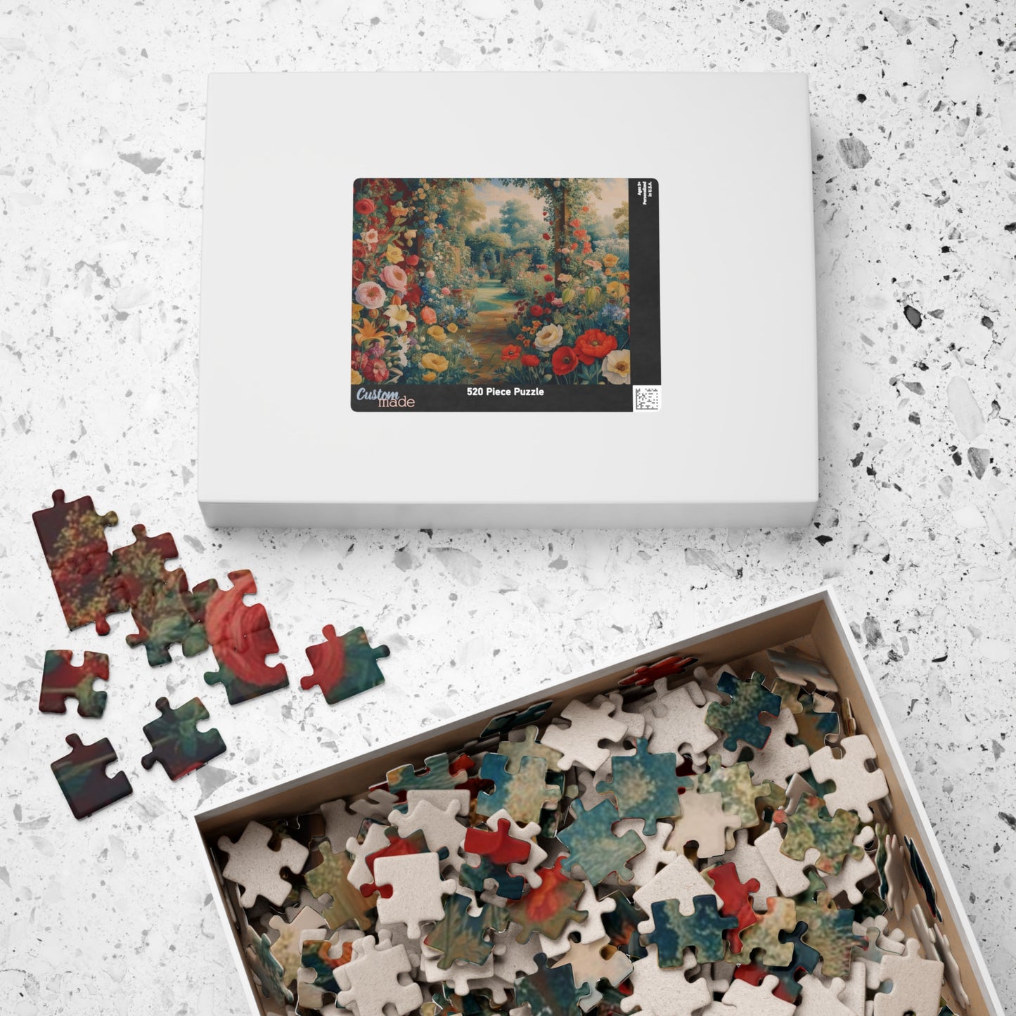 Florals Garden Puzzle | 110, 252, 520, 1014-pieces Flower Jigsaw Game | Perfect Gift for Nature Lovers, Family Fun Night, Relaxation Puzzle The Puzzle Chest