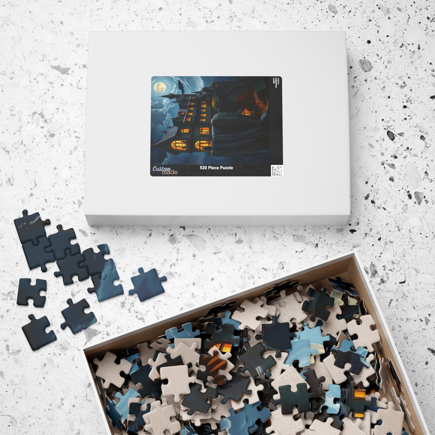 Mystical Haunted House Puzzlem, 110-1014 pieces Gothic Art, Perfect for Halloween, Family Game Night, Gift for Puzzle Lovers, Cozy Nights In The Puzzle Chest
