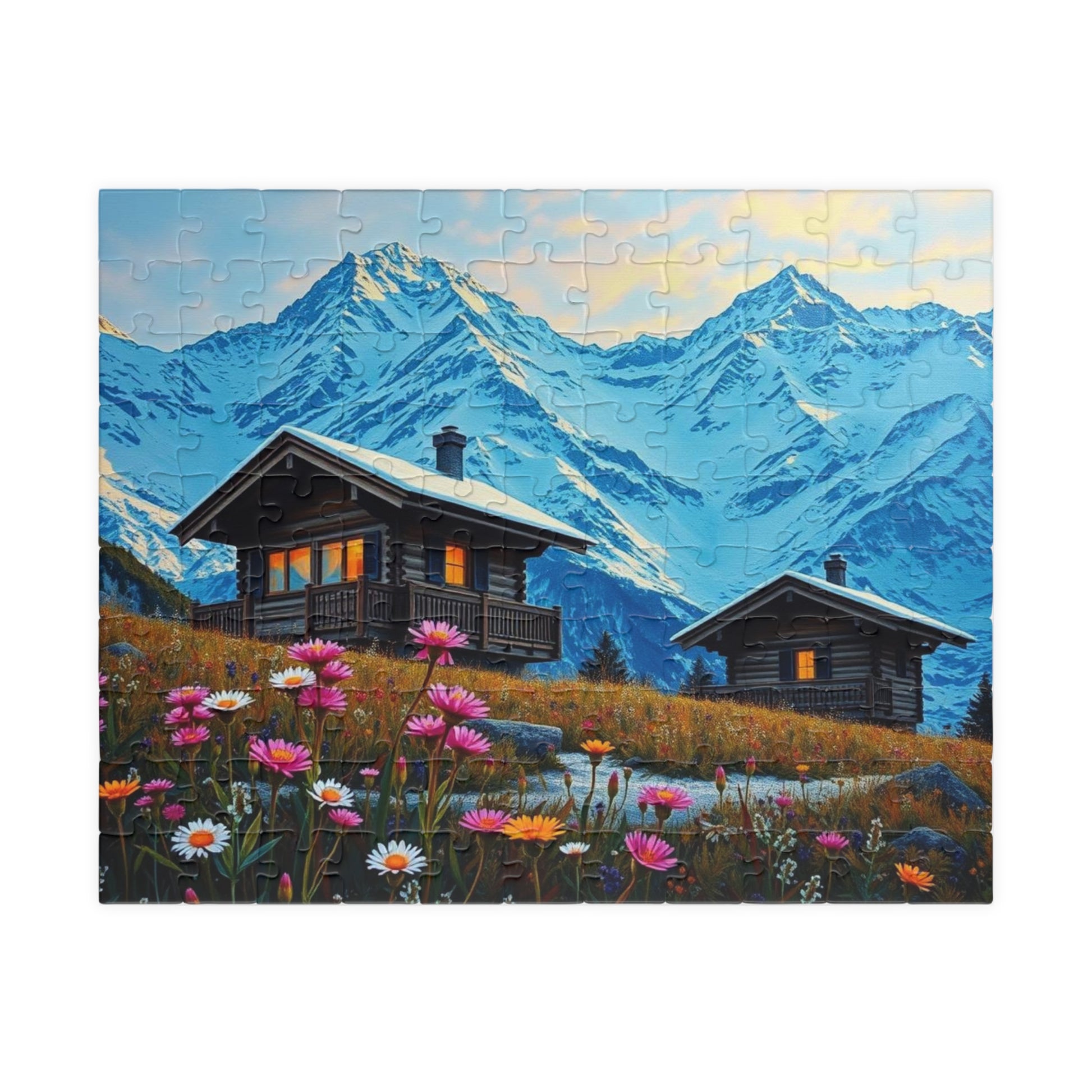 Scenic Mountain Puzzle | 110, 252, 520, 1014-piece | Family Activity, Gifts for Nature Lovers, Cozy Night In, Brain Teaser Fun, 110 pcs (Horizontal) Puzzle The Puzzle Chest