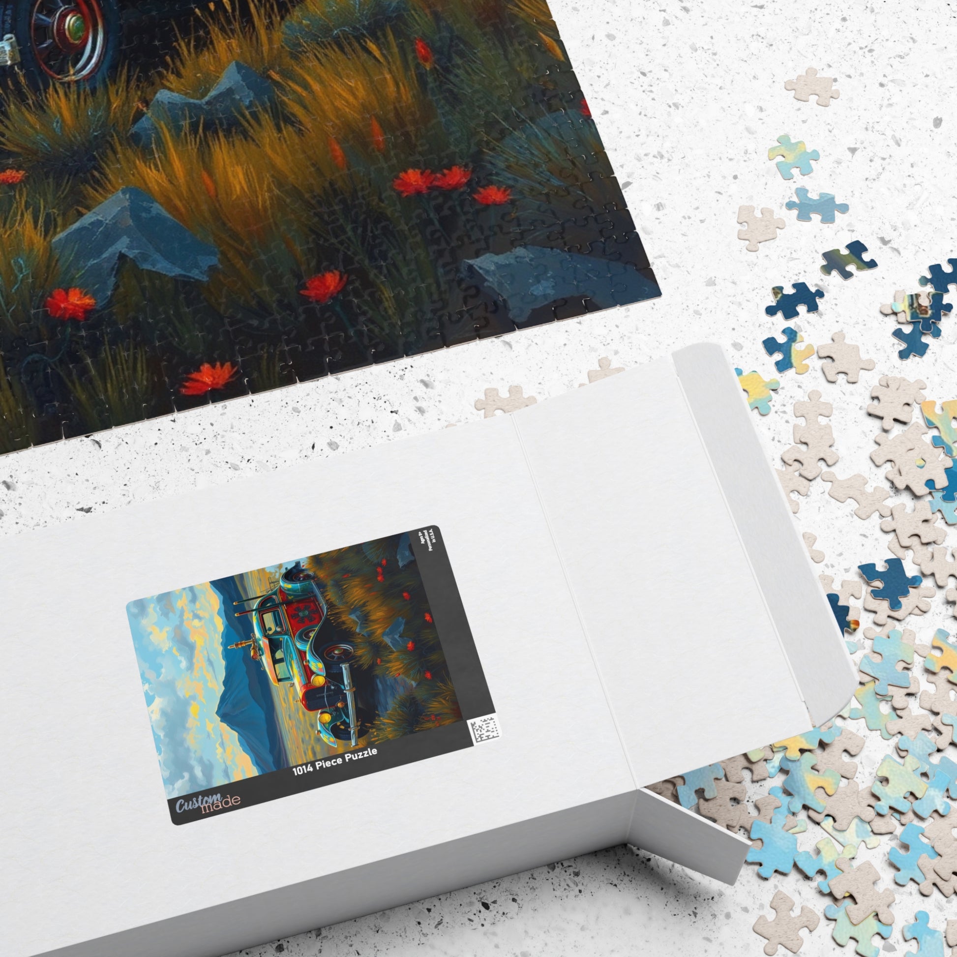 Vintage Steampunk Car Puzzle, Nostalgic Jigsaw Game for Adults Puzzle The Puzzle Chest