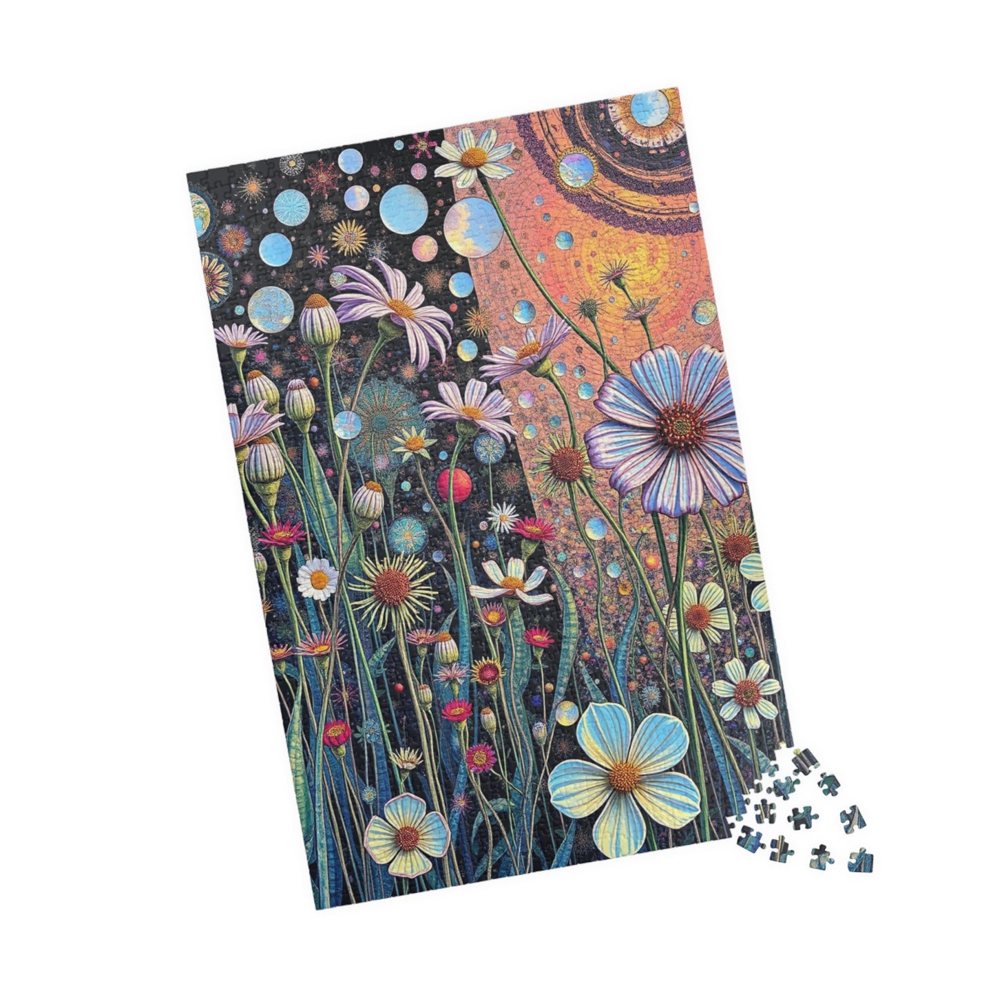 Colorful Floral Puzzle, Flower Jigsaw Puzzle for Adults, Fun Family Activity, Gift for Nature Lovers, Mindful Relaxation, Home Entertainment Puzzle The Puzzle Chest