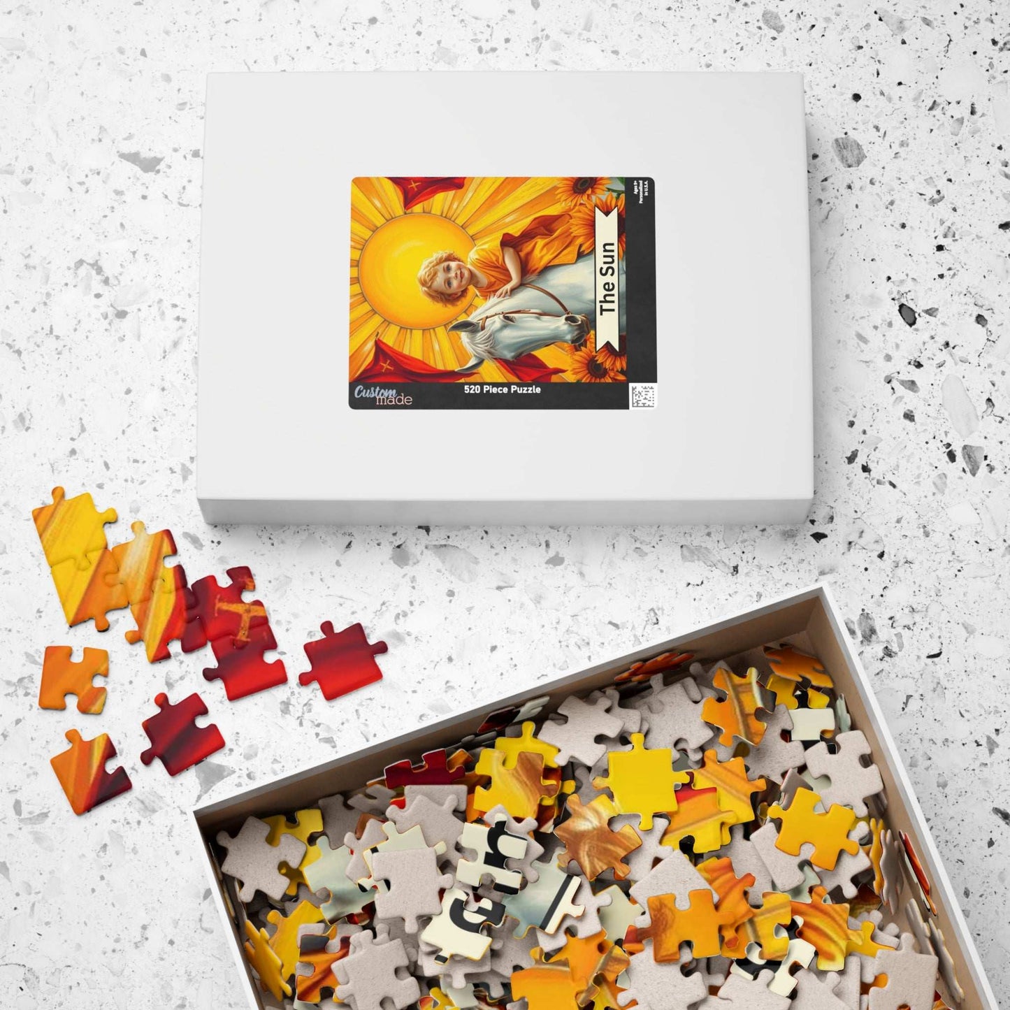 Sunshine Horse Puzzle - Tarot Card Style Jigsaw Game Ideal for Holiday or Birthday Gift, Mindfulness Activity, Family Game Night, Solo Fun Puzzle The Puzzle Chest
