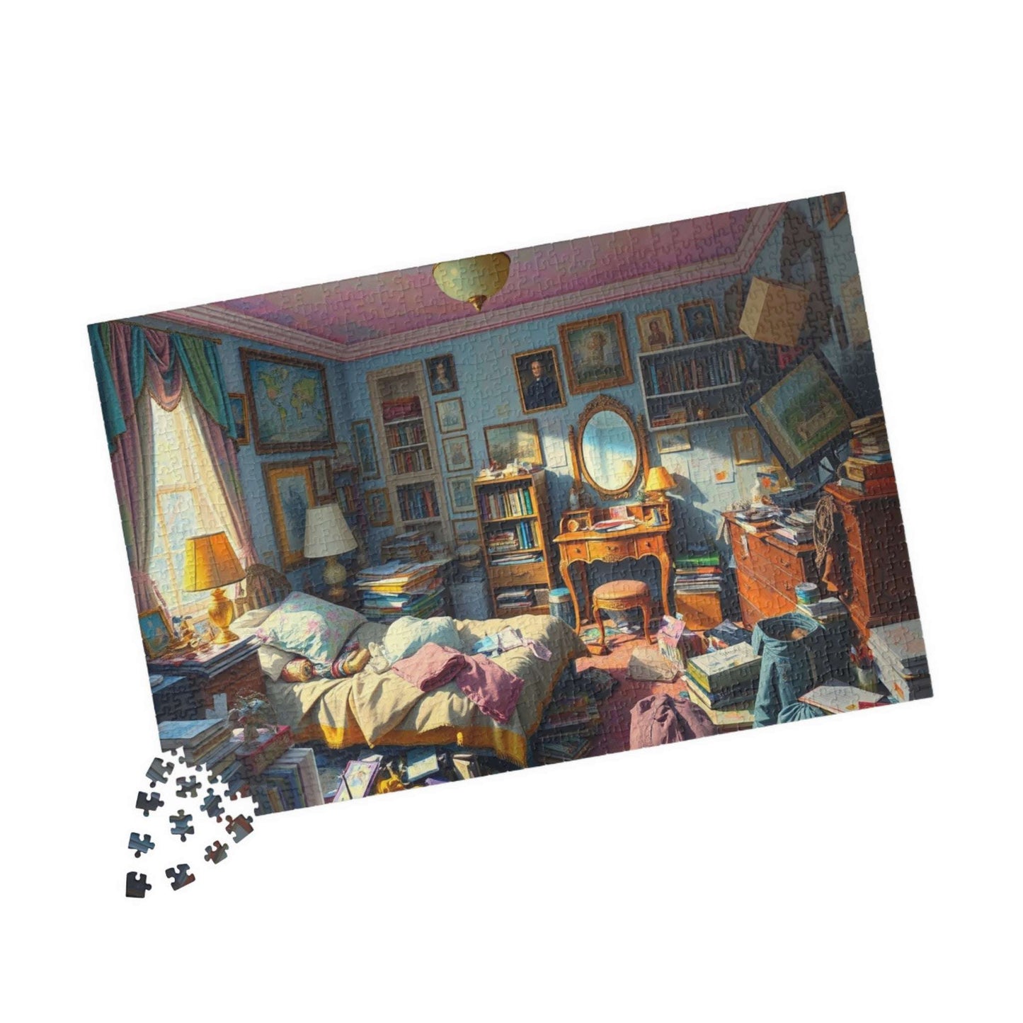 Puzzle, Messy Bedroom Jigsaw, Bedroom Puzzle Game, Bedroom Scene Puzzle, Bedroom Cleanup Puzzle, Bedroom Organization Activity Puzzle The Puzzle Chest