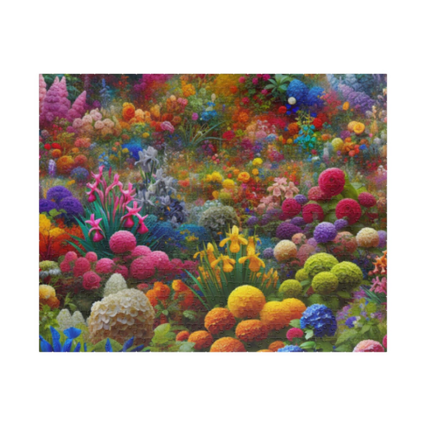 Blooming Wildflower Garden Puzzle, Floral Art Challenging Jigsaw, Flower Tabletop Game 520 pcs (Horizontal) Puzzle The Puzzle Chest