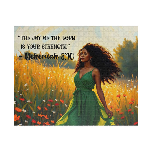 Inspirational Puzzle featuring 'The Joy of the Lord is Your Strength' - Faith Based Christian Brain Teasing Gift Puzzle The Puzzle Chest