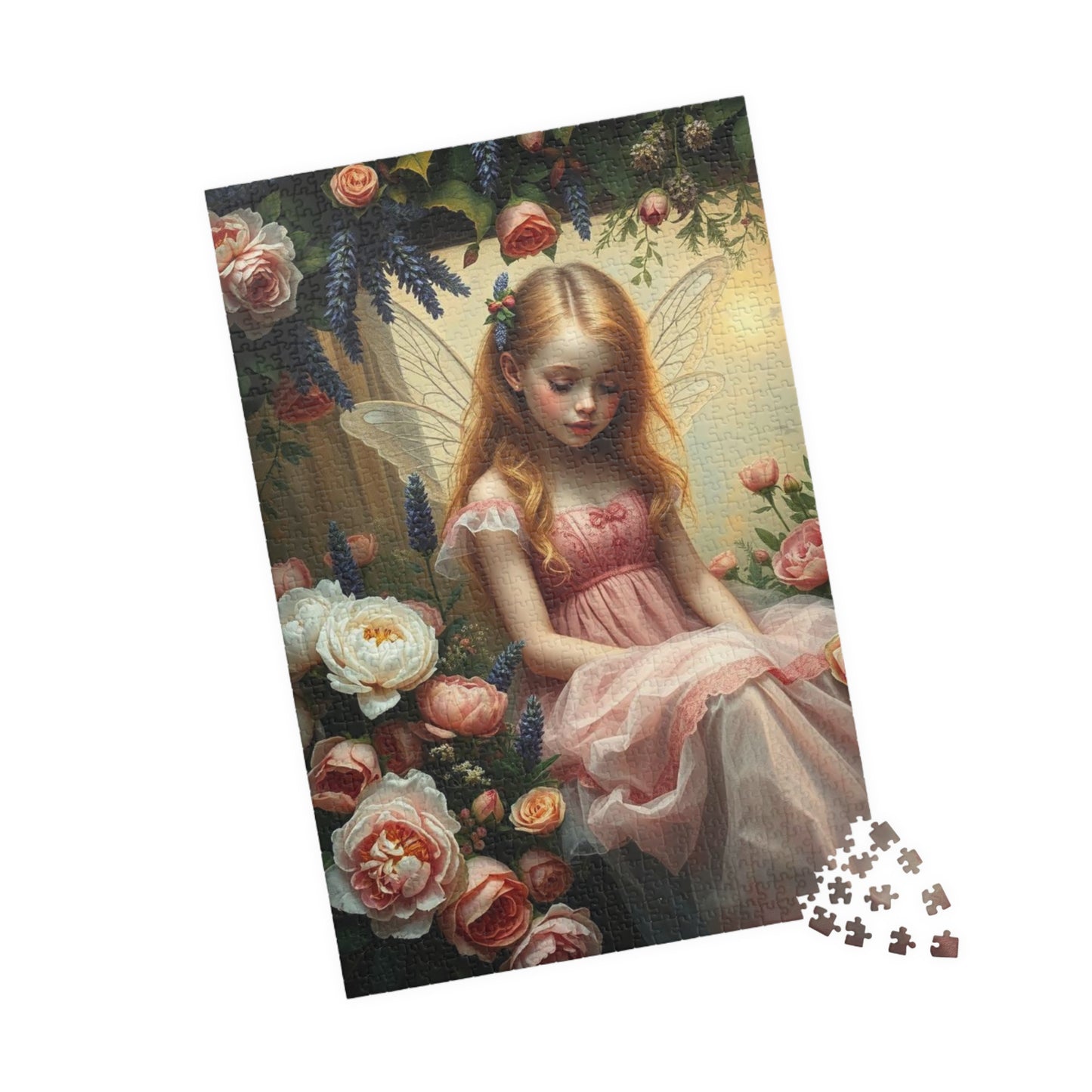 Peony and Rose Fairy Themed Puzzle - Enchanting 110-1014 Piece Mindful Jigsaw Gift for Adult Fantasy Puzzle Lover, Family or Solo Fun
