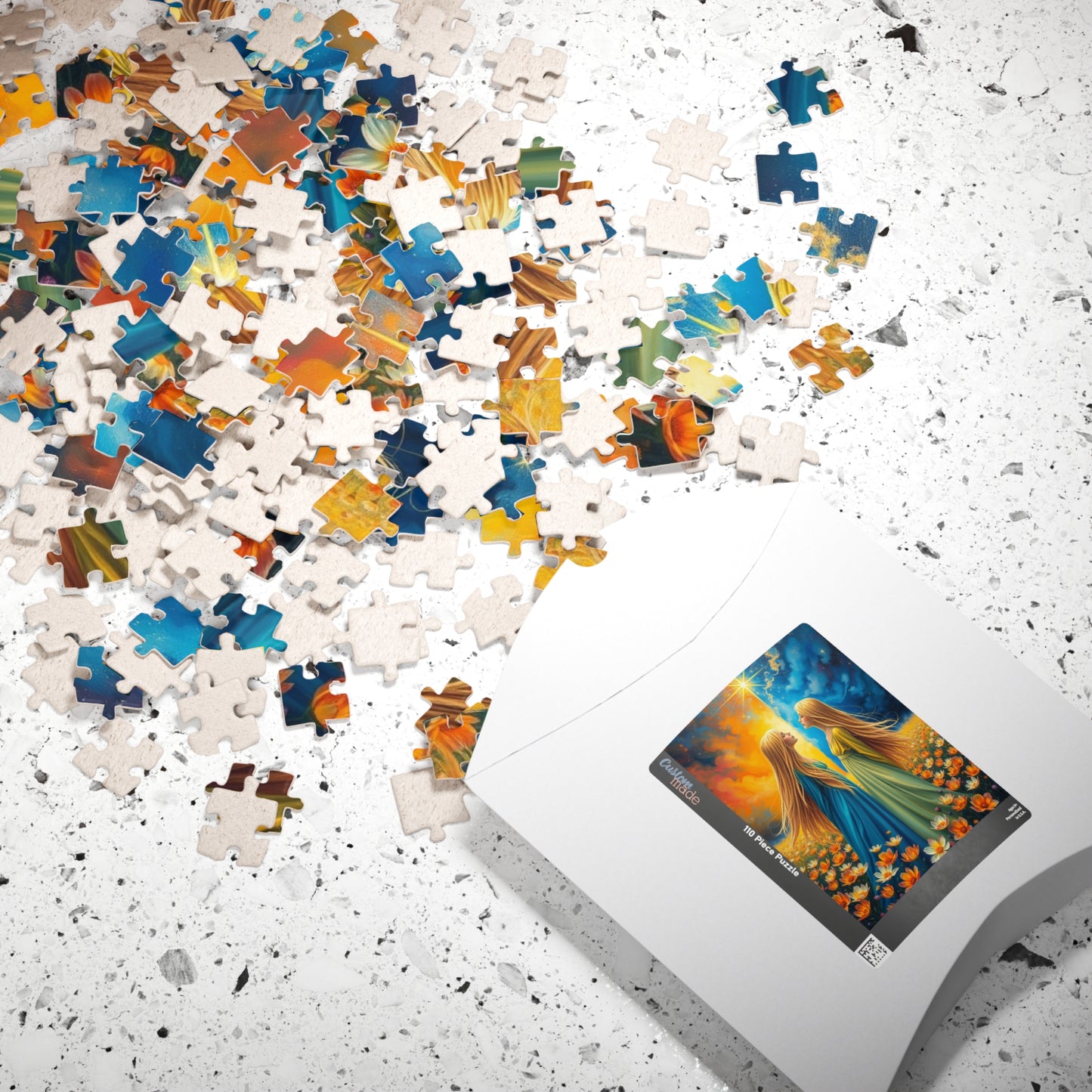 The Twins Enchanting Art Puzzle, Gemini Zodiac Sign Jigsaw Game, Ideal Family Fun Gift for Astrology Lover, Mindful Activity Brain Teaser Puzzle The Puzzle Chest