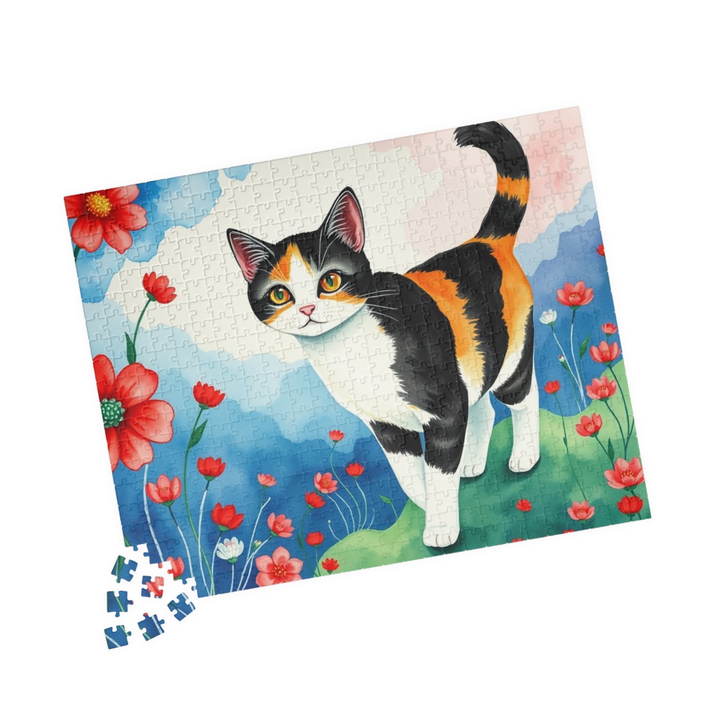 Whimsical Cat Puzzle, Cat Lover's Gift, Art Puzzle, Family Game Night, Indoor Activity, Cat Art Decoration Puzzle The Puzzle Chest