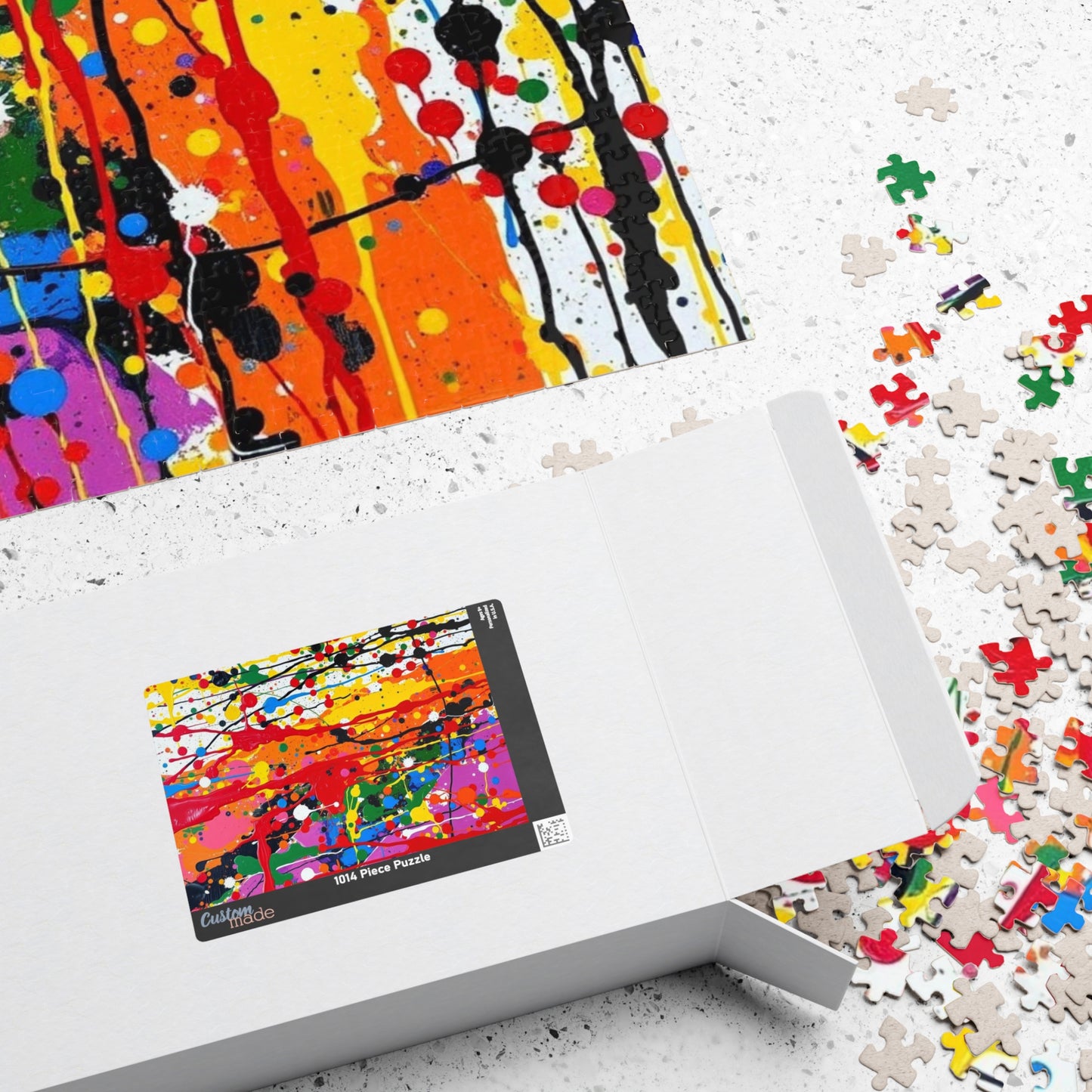 Colorful Abstract Art Puzzle for Family Activity or Solo Fun, Creative Puzzle Lover Gift for Adults, Mental Exercise for Seniors Puzzle The Puzzle Chest