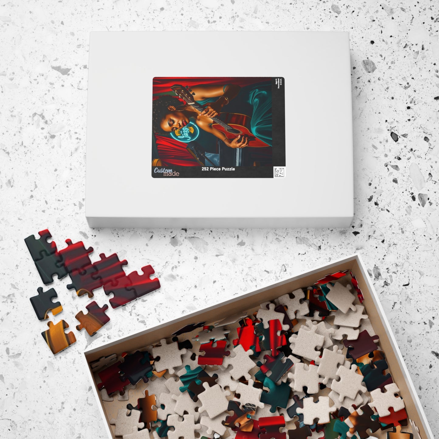 Black Jazz Singer Puzzle, 110-1014 Piece African American Woman Club Scene | Afrocentric Music Lover Gift, Family Game Night Puzzle The Puzzle Chest