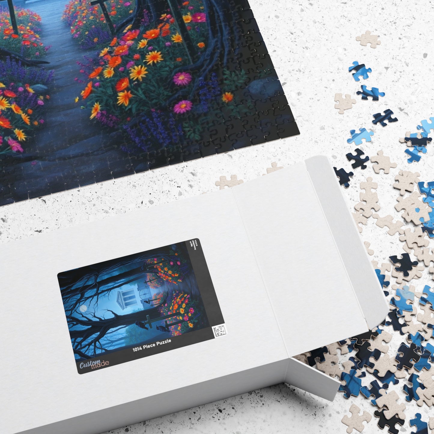 Mystical Graveyard Puzzle - 110, 252, 520, 1014-piece, Halloween Decor, Gothic Art, Relaxing Activity, Gift for Puzzle Lovers, Home Decor Puzzle The Puzzle Chest