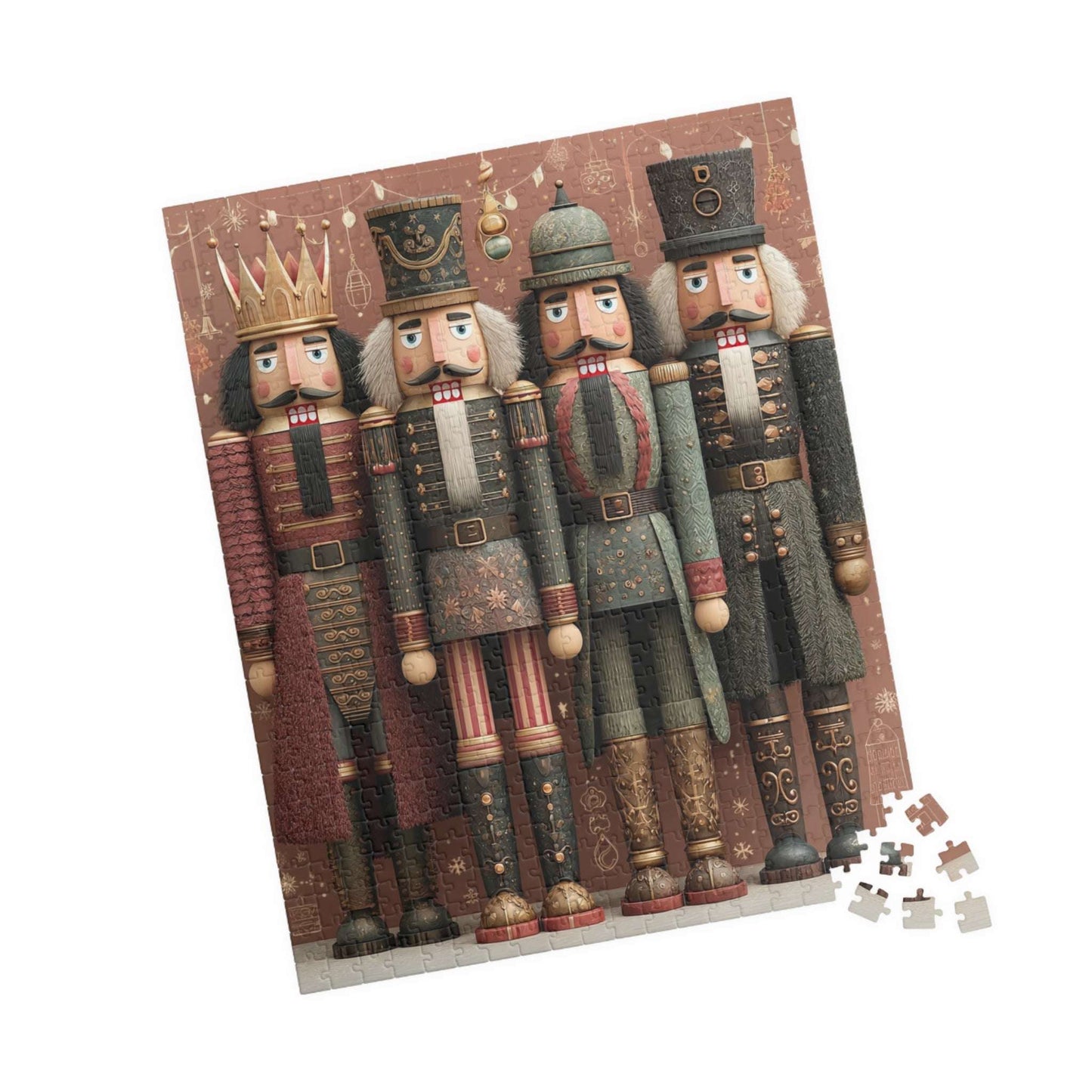 Nutcracker Puzzle Art, Holiday Jigsaw, Christmas Decor, Family Fun Activity, Gift for Puzzle Lovers, Festive Home Game 520 pcs (Vertical) Puzzle The Puzzle Chest