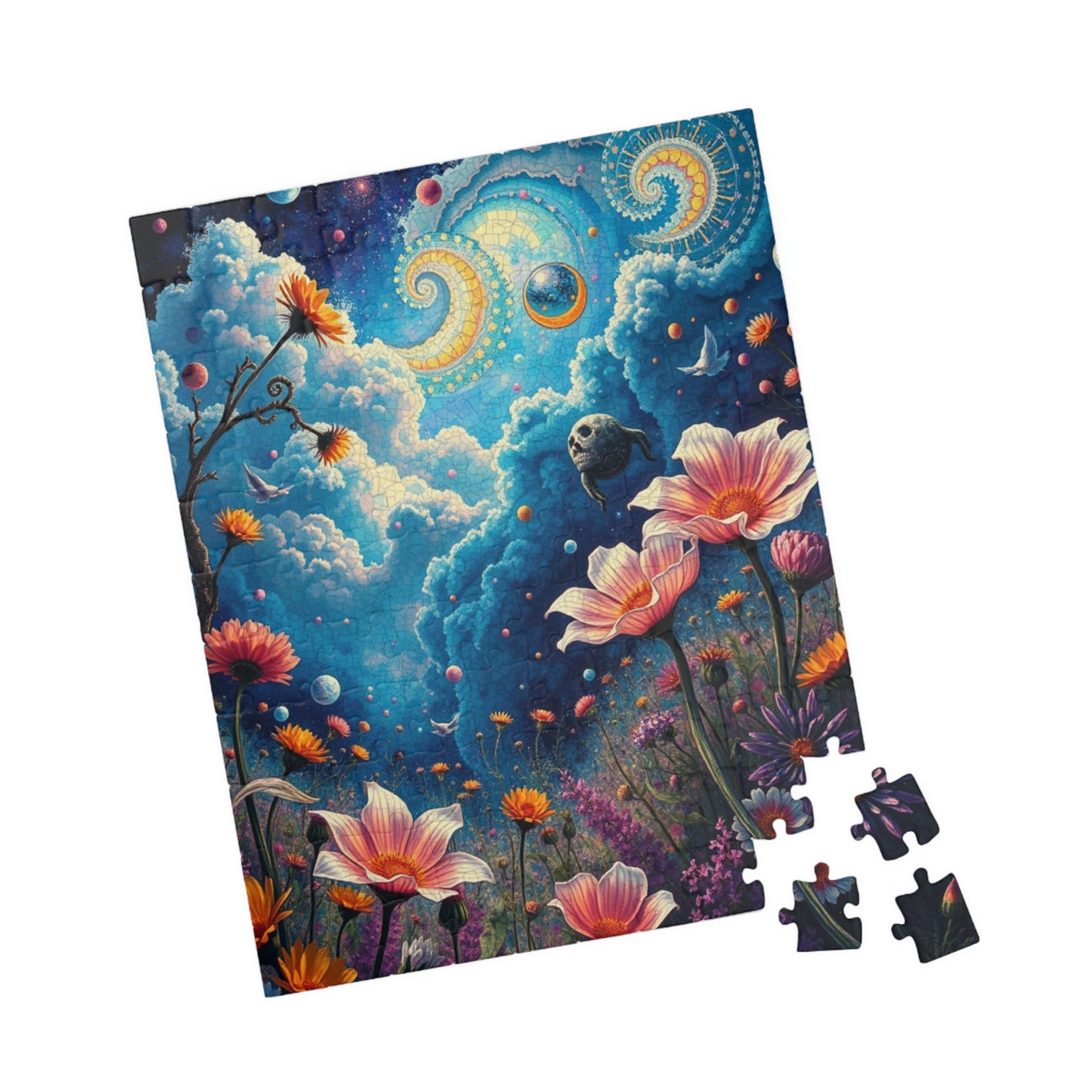 Mystical Floral Puzzle, 1000-piece, Relaxing Home Activity, Perfect Gift for Nature Lovers, Family Fun, Mindfulness Activity, Brain Teaser Puzzle The Puzzle Chest